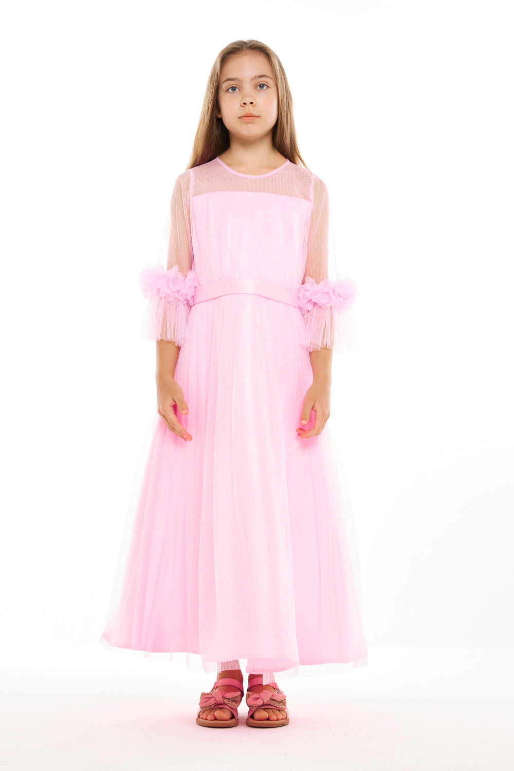 Blossom Cuff Tulle Dress
