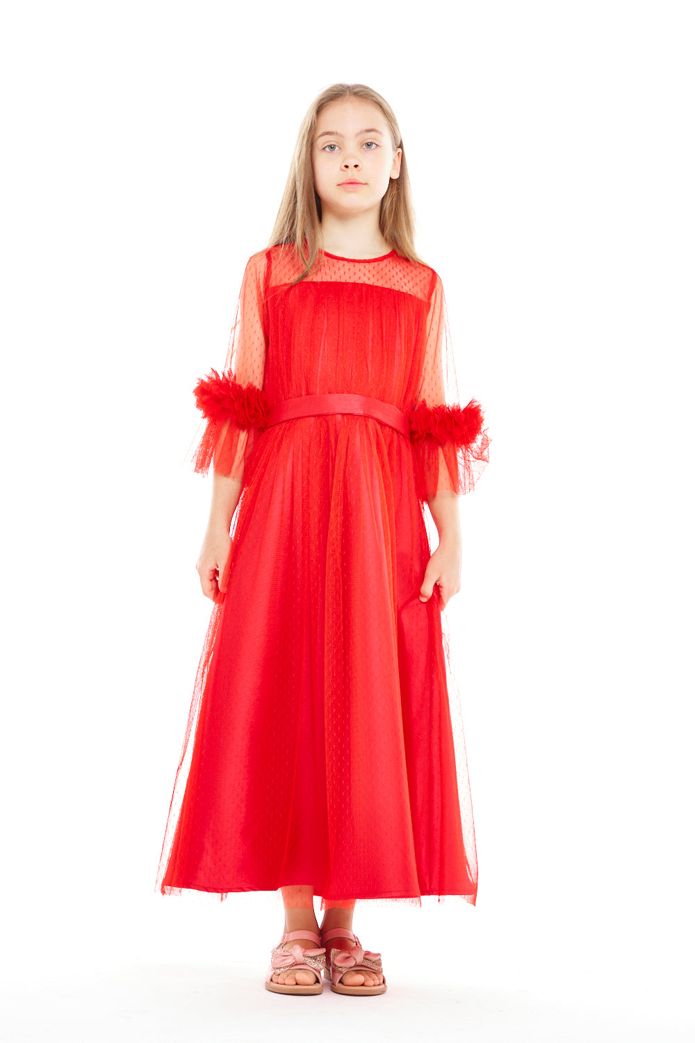 Blossom Cuff Tulle Dress