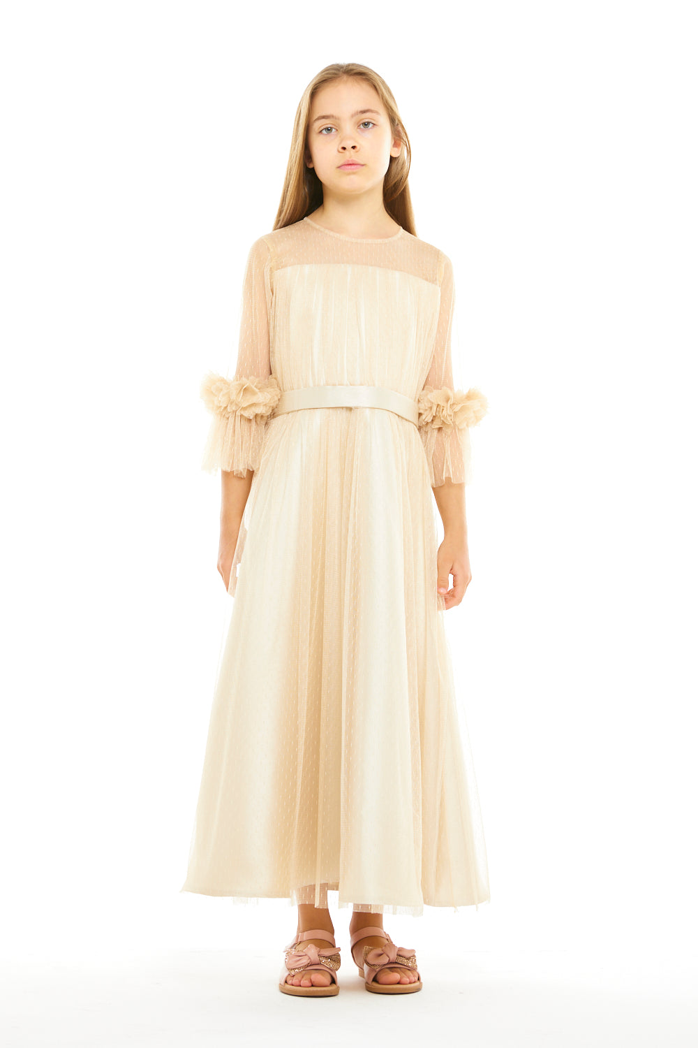Blossom Cuff Tulle Dress