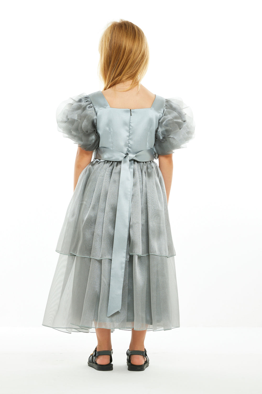 Organza Bloom Sleeve Dress