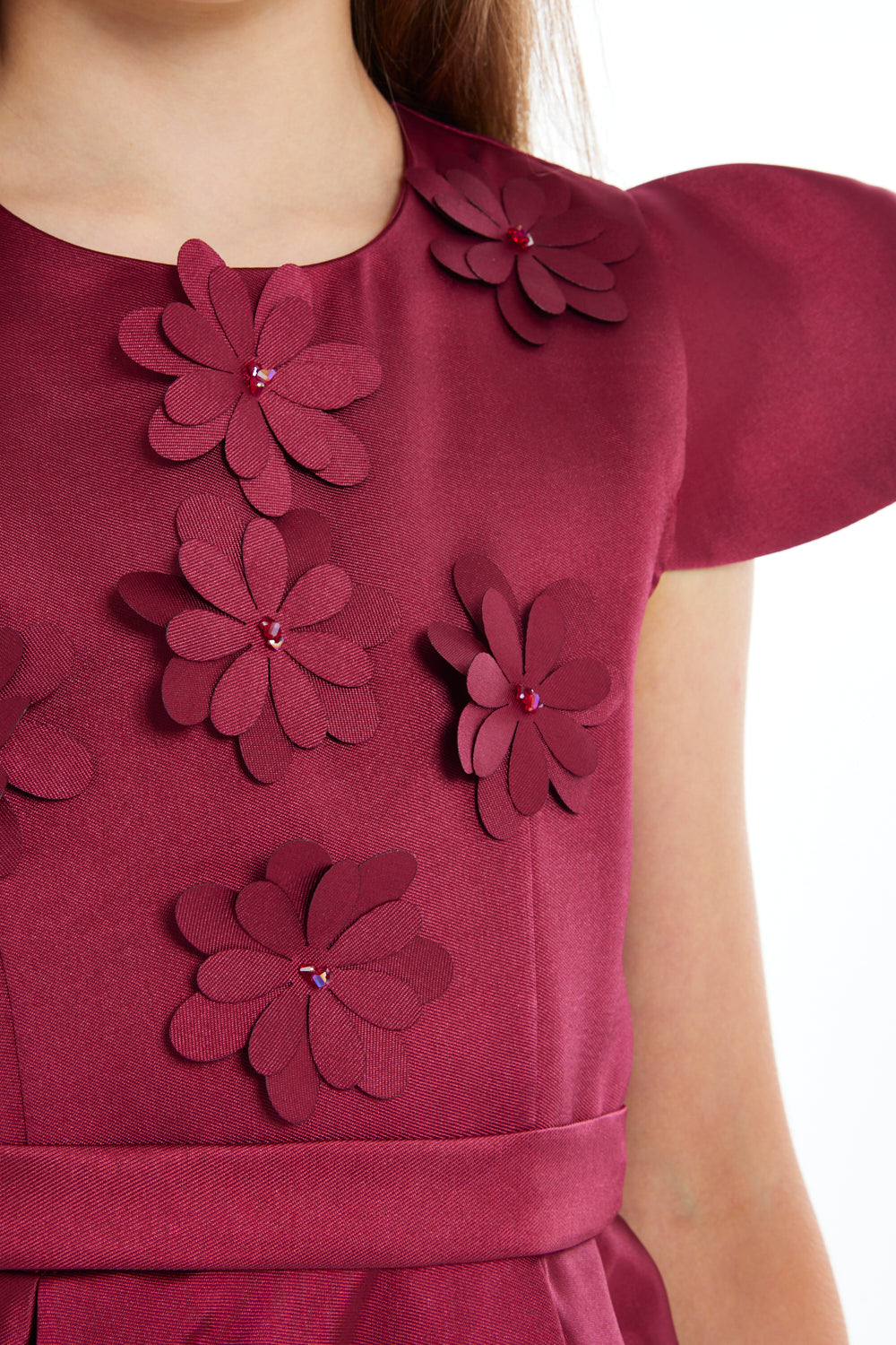 Floral Petal Sleeve Dress
