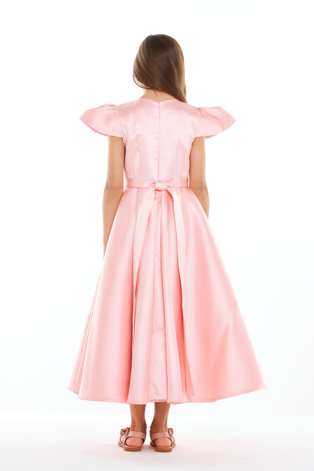 Floral Petal Sleeve Dress