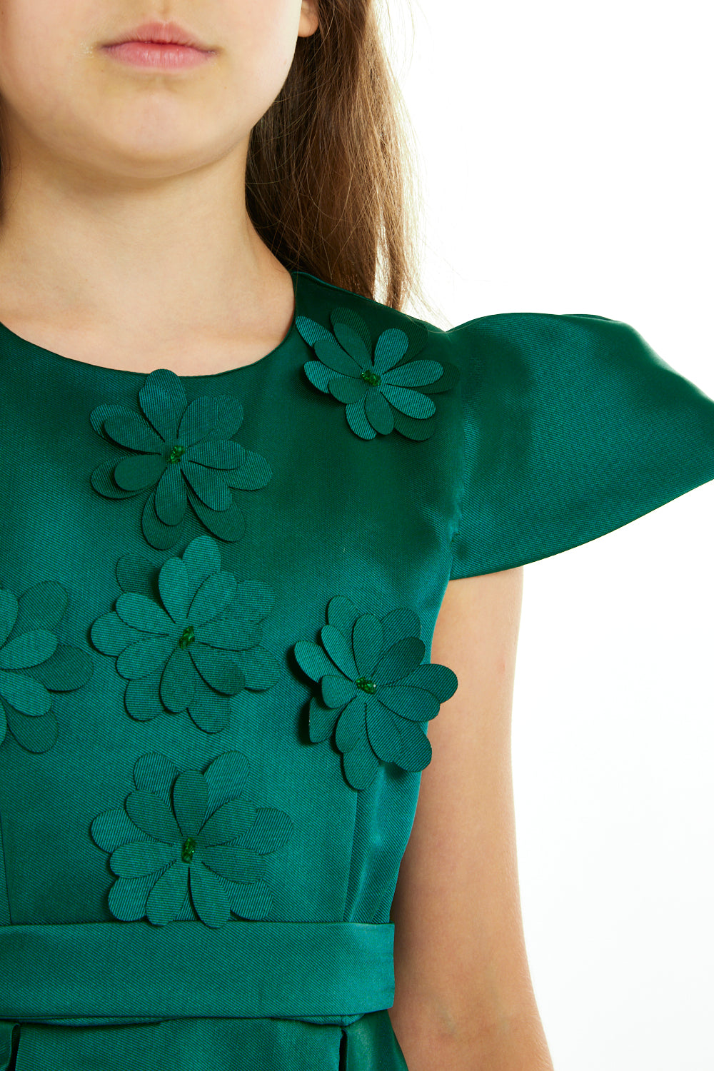 Floral Petal Sleeve Dress