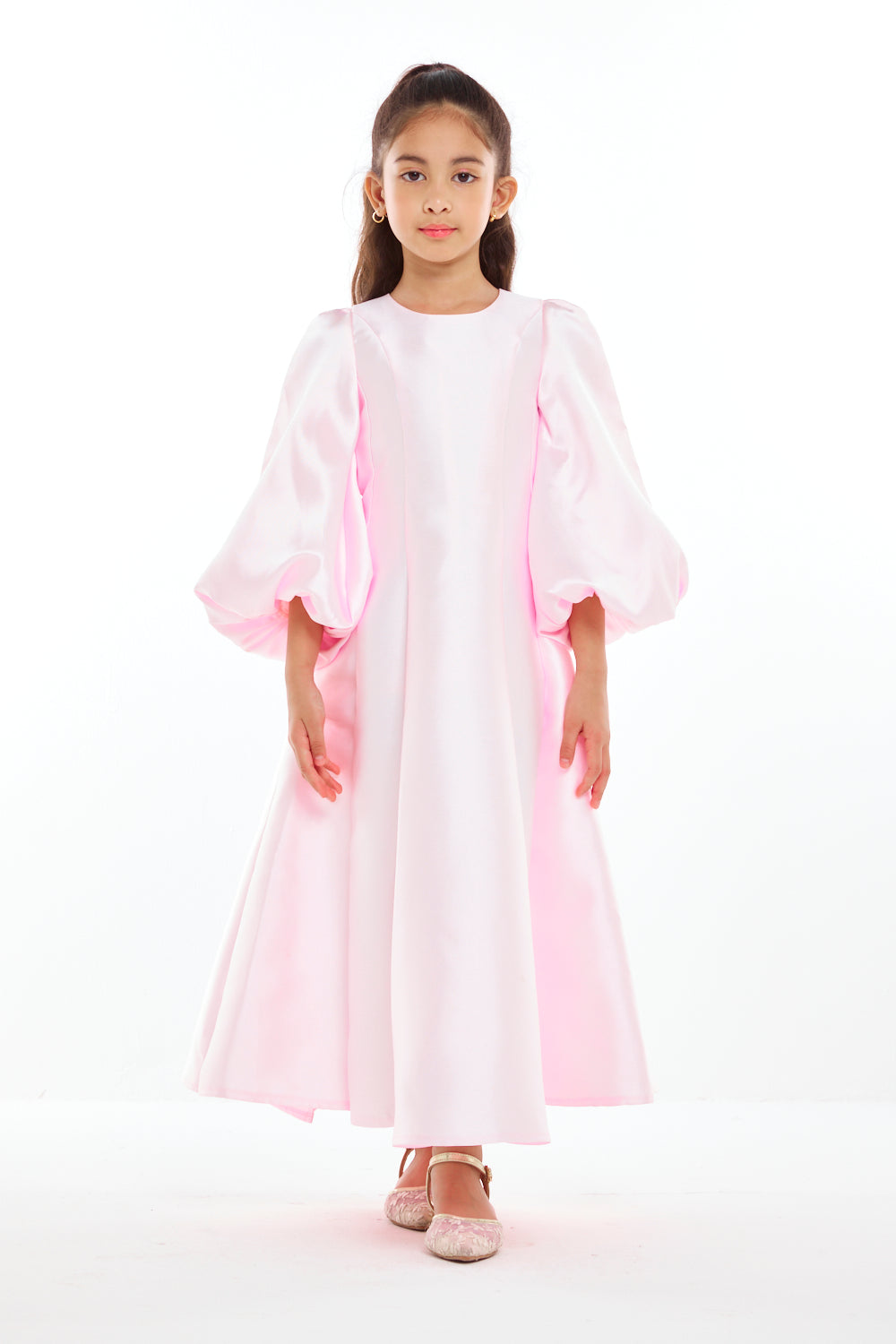 Couture Balloon Sleeve Dress