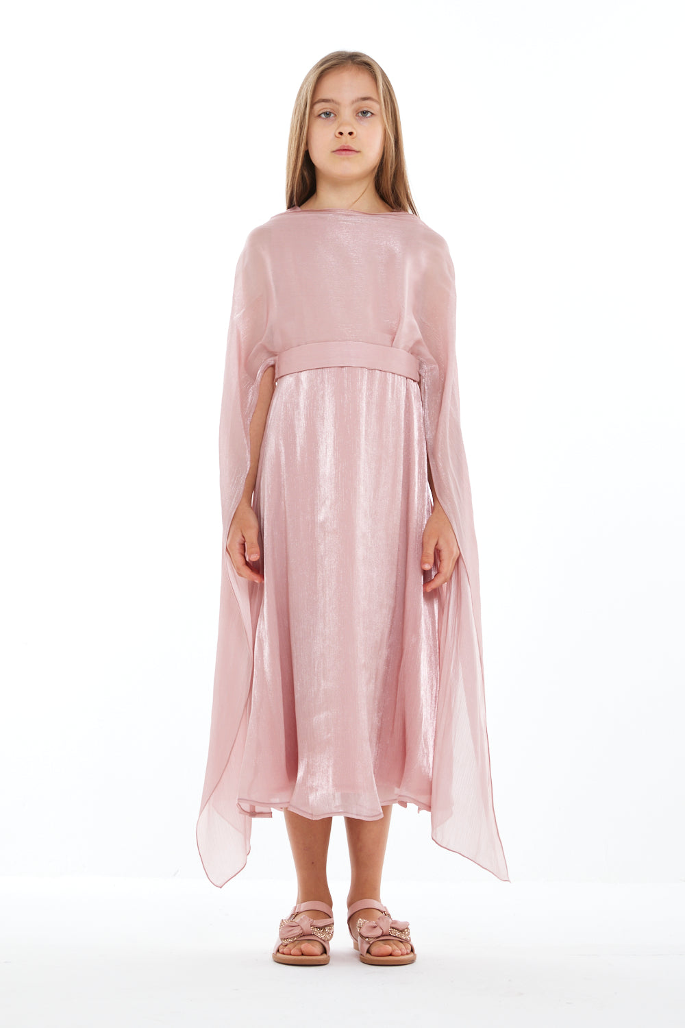 Ethereal Drape Cape Dress