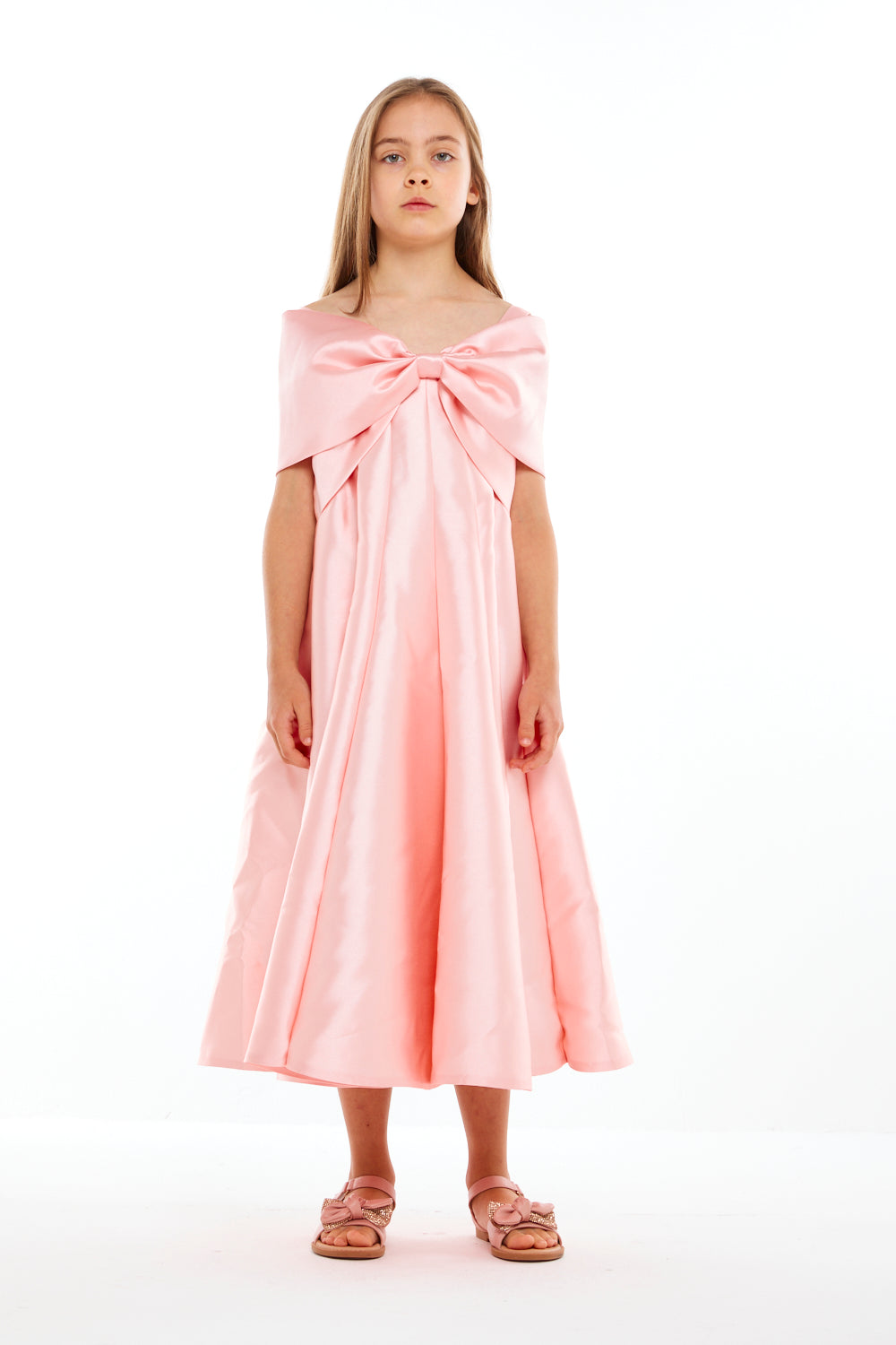 Statement Bow Drape Dress