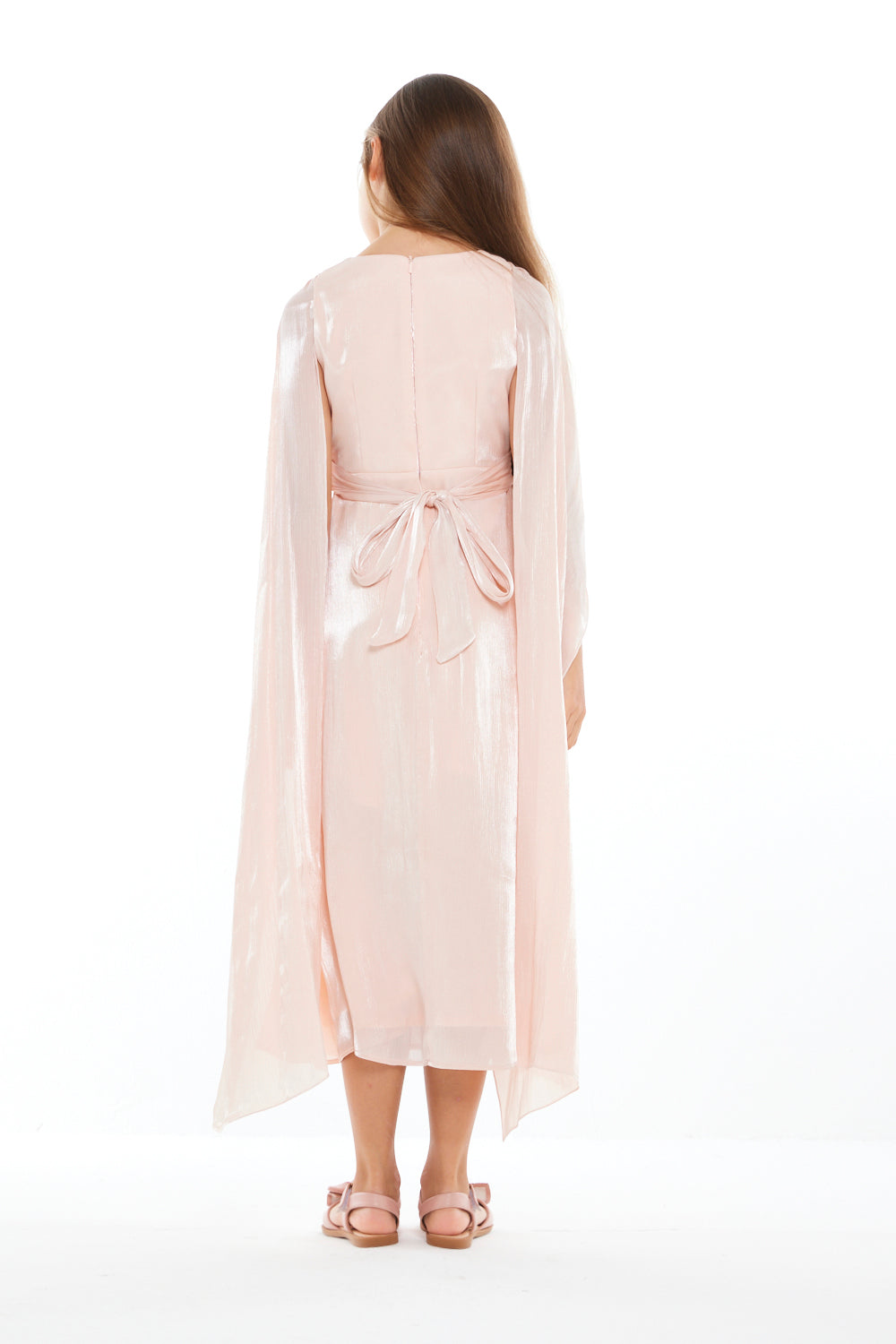 Ethereal Drape Cape Dress