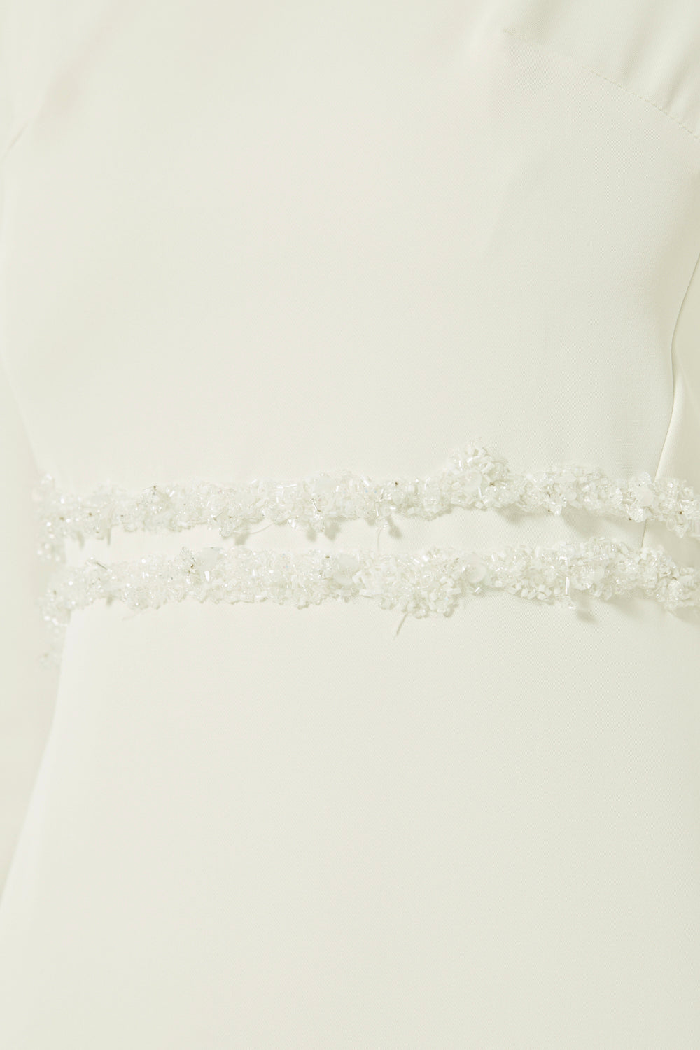 Crystal Waist Detail Column Gown