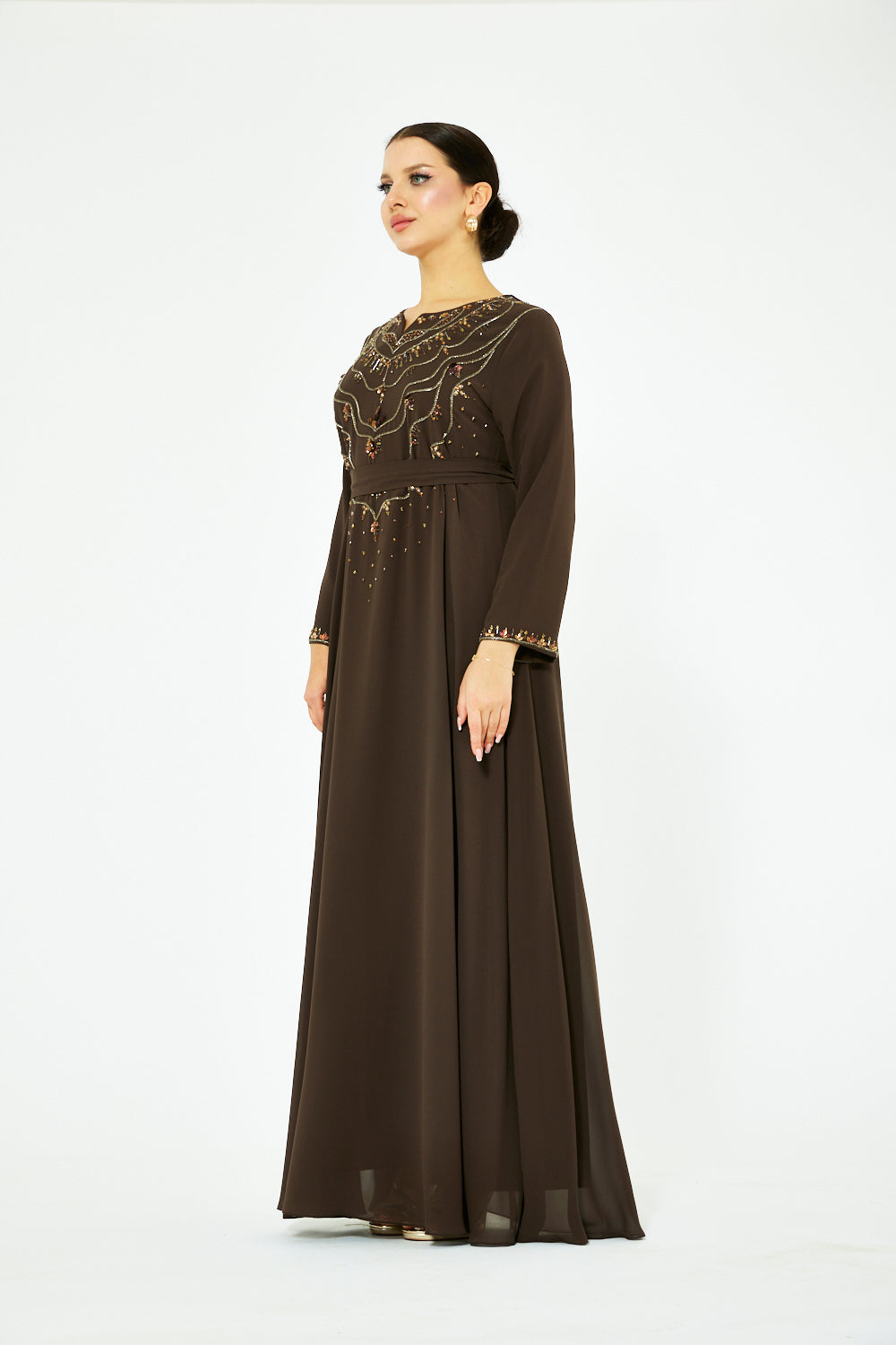 Imperial Embellished Bodice A-Line Gown