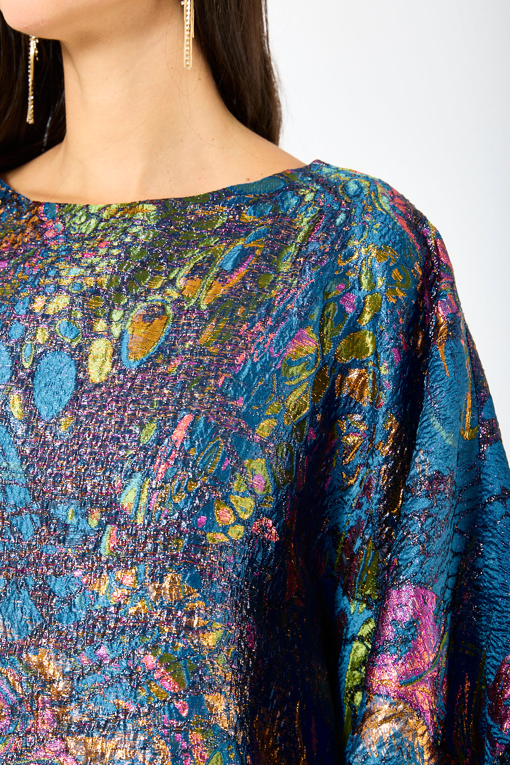 Abstract Print Layered Kaftan Set