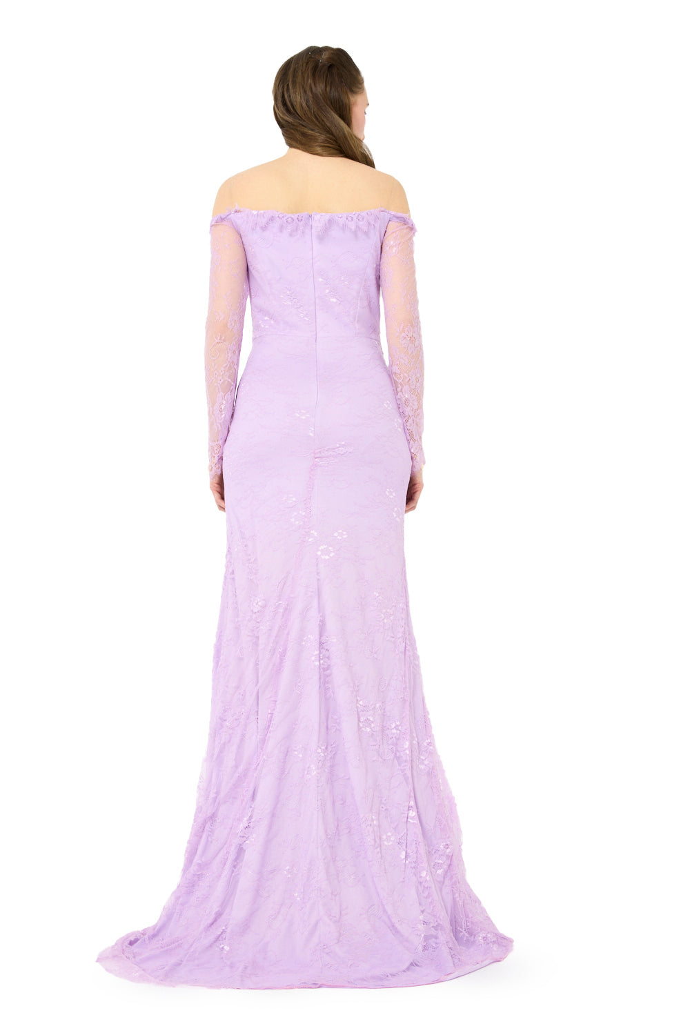 Twist Waist Cascade Gown