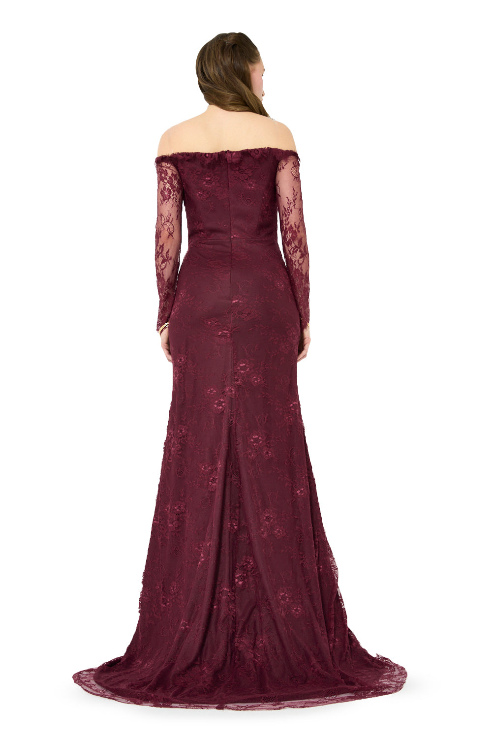 Twist Waist Cascade Gown