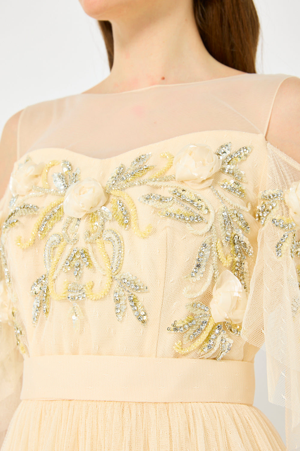 Empire Waist Tulle Gown