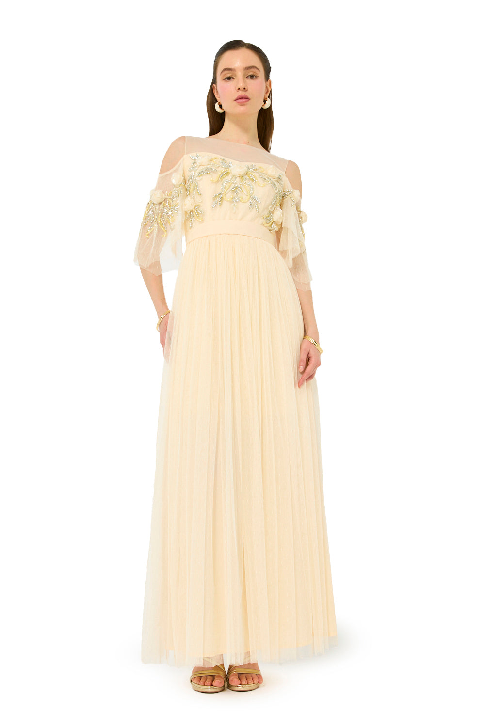 Empire Waist Tulle Gown
