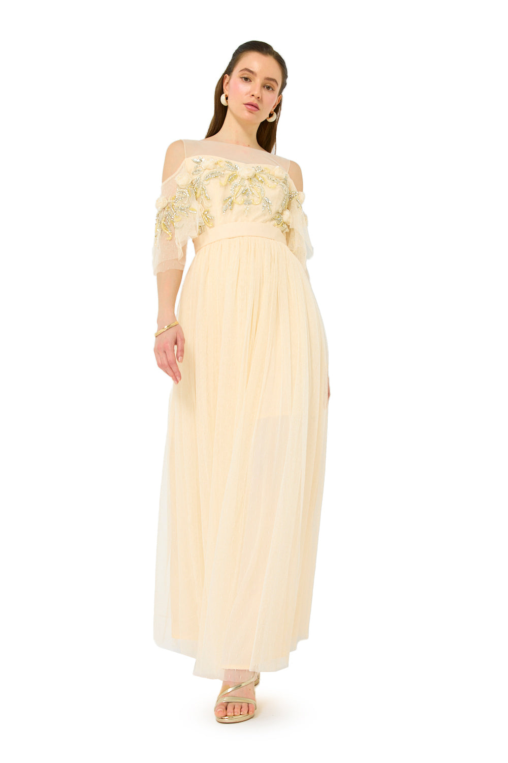 Empire Waist Tulle Gown