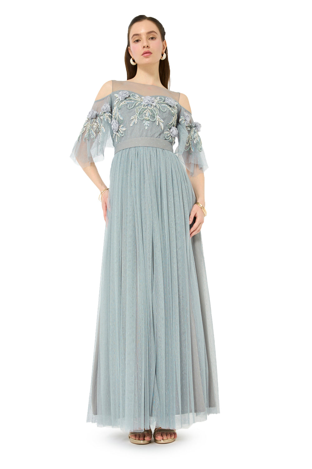 Empire Waist Tulle Gown