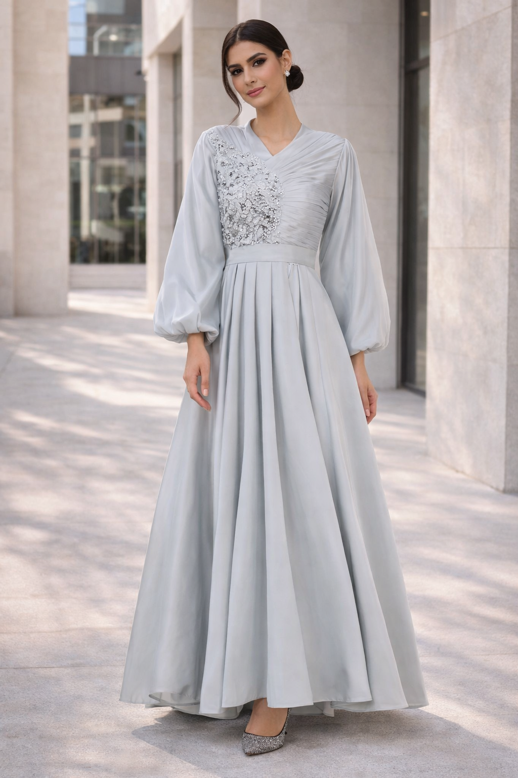 Wide & Flowy Radiant Bloom Gown