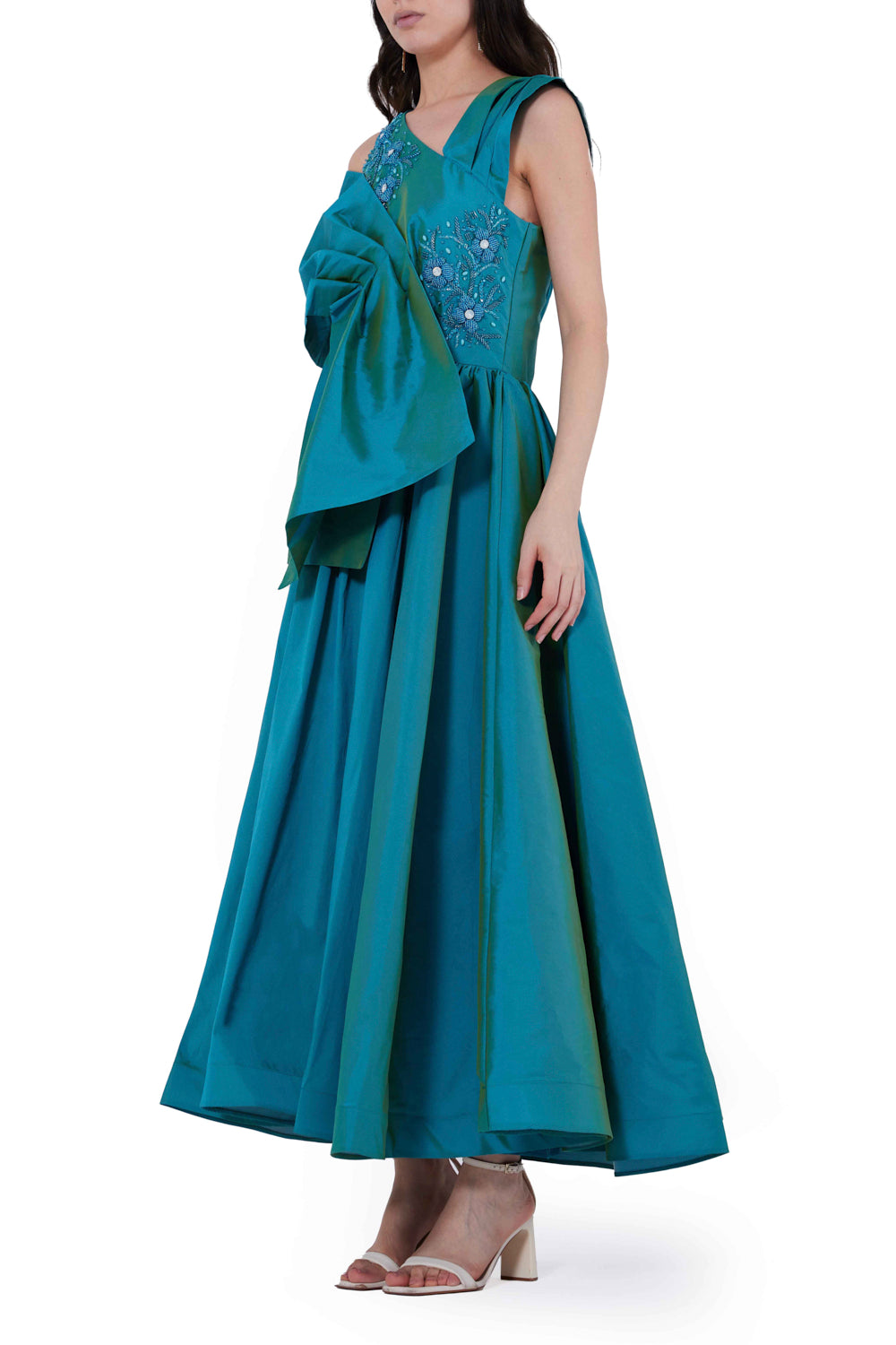 Oversized Bow Evening Gown