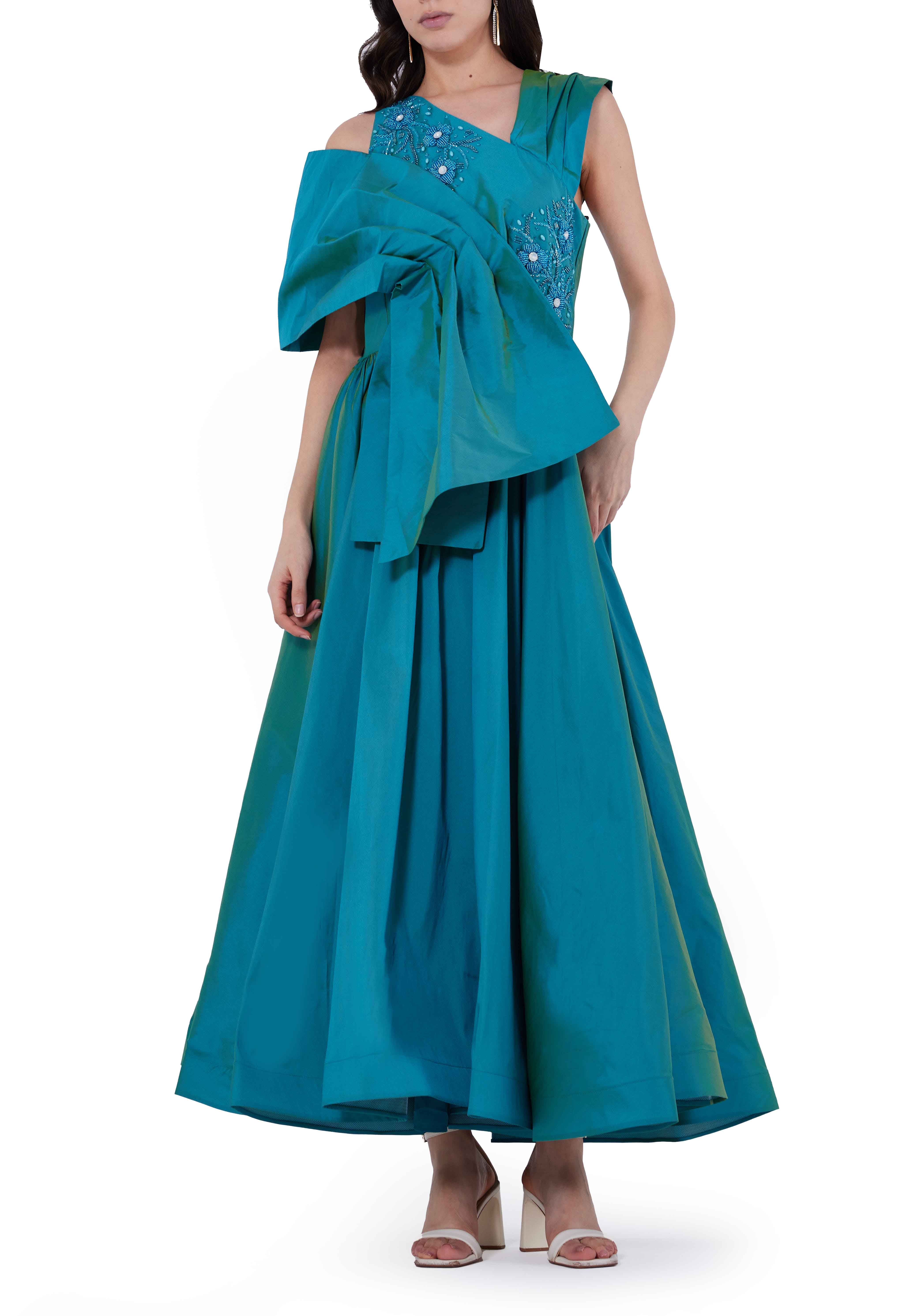Oversized Bow Evening Gown