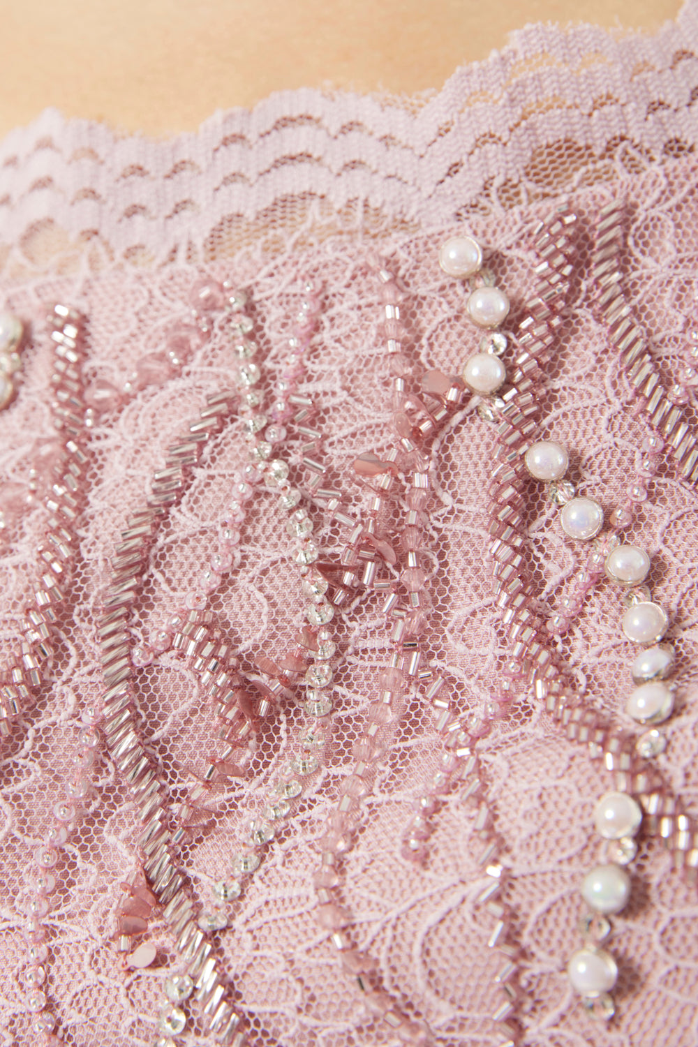 Elegant Embroidered Lace Gown