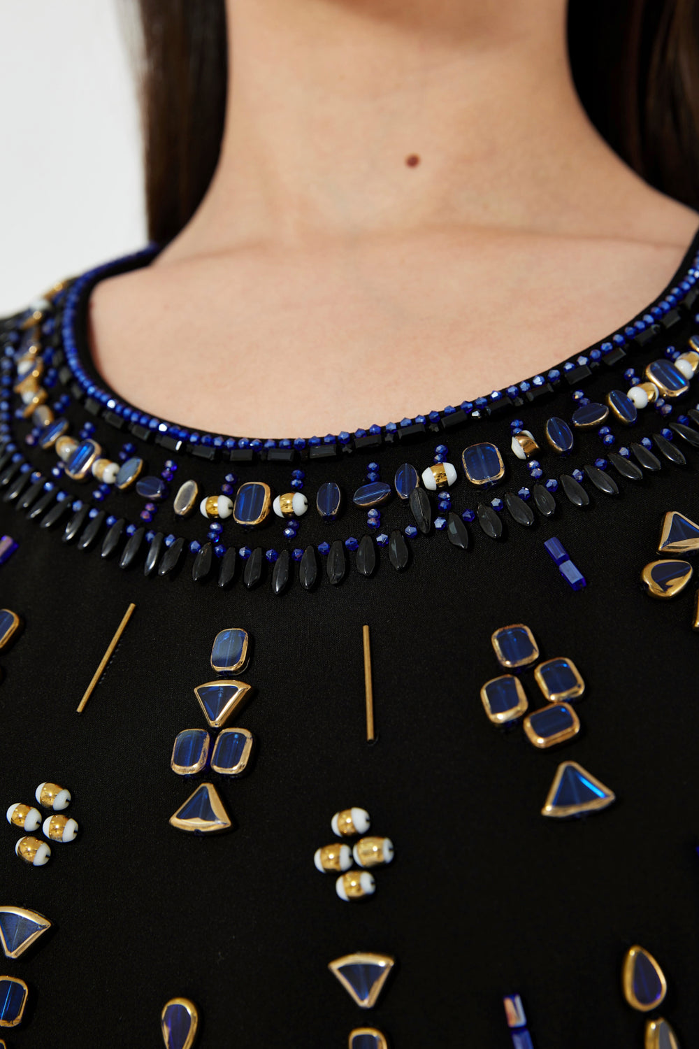 Embellished Kaftan Silhouette Dress