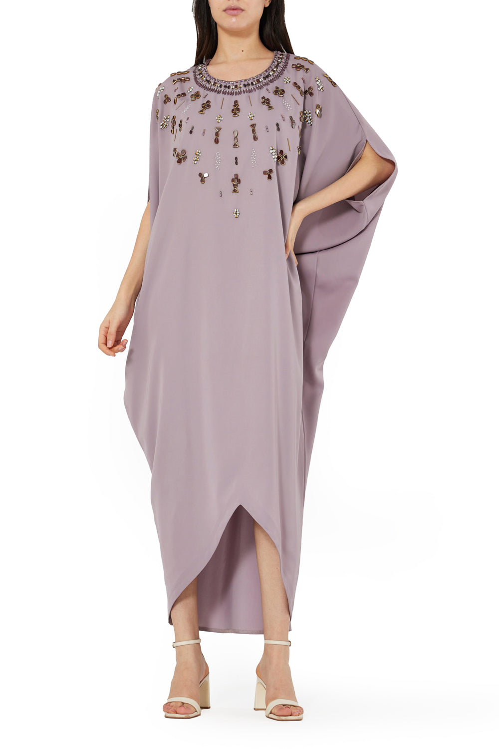 Embellished Kaftan Silhouette Dress