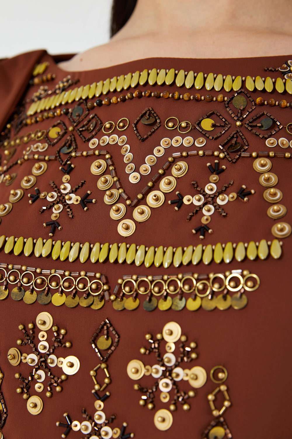 Layered Cape Belted Dress