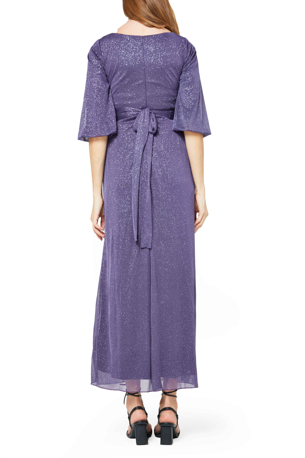 Embellished Keyhole Draped Dress