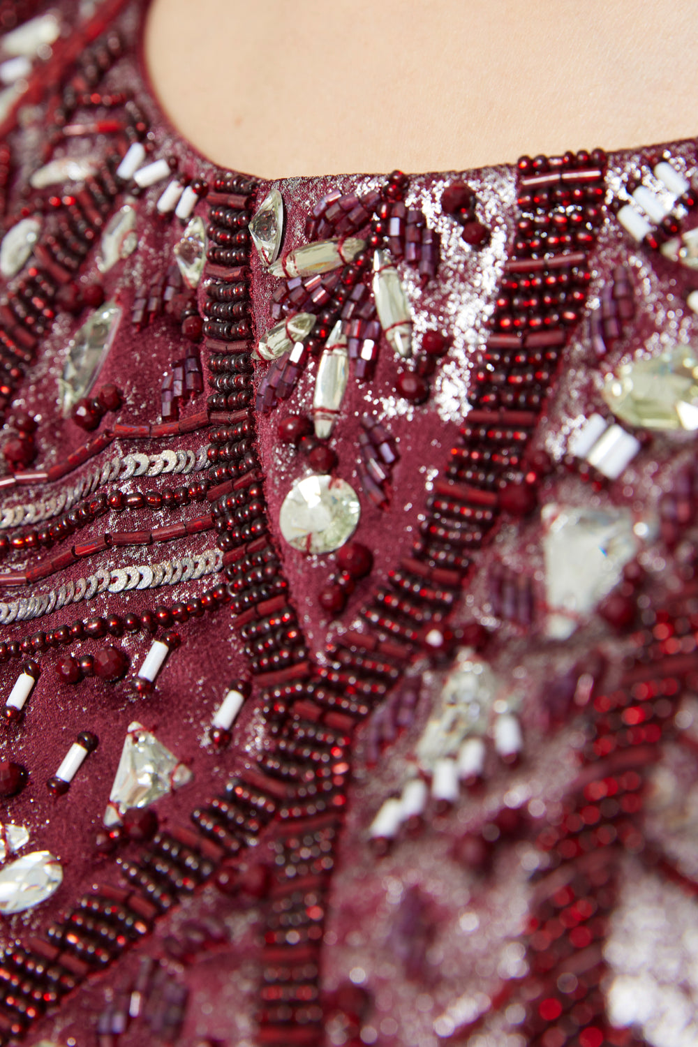 Shimmer Embellished Flowy Dress