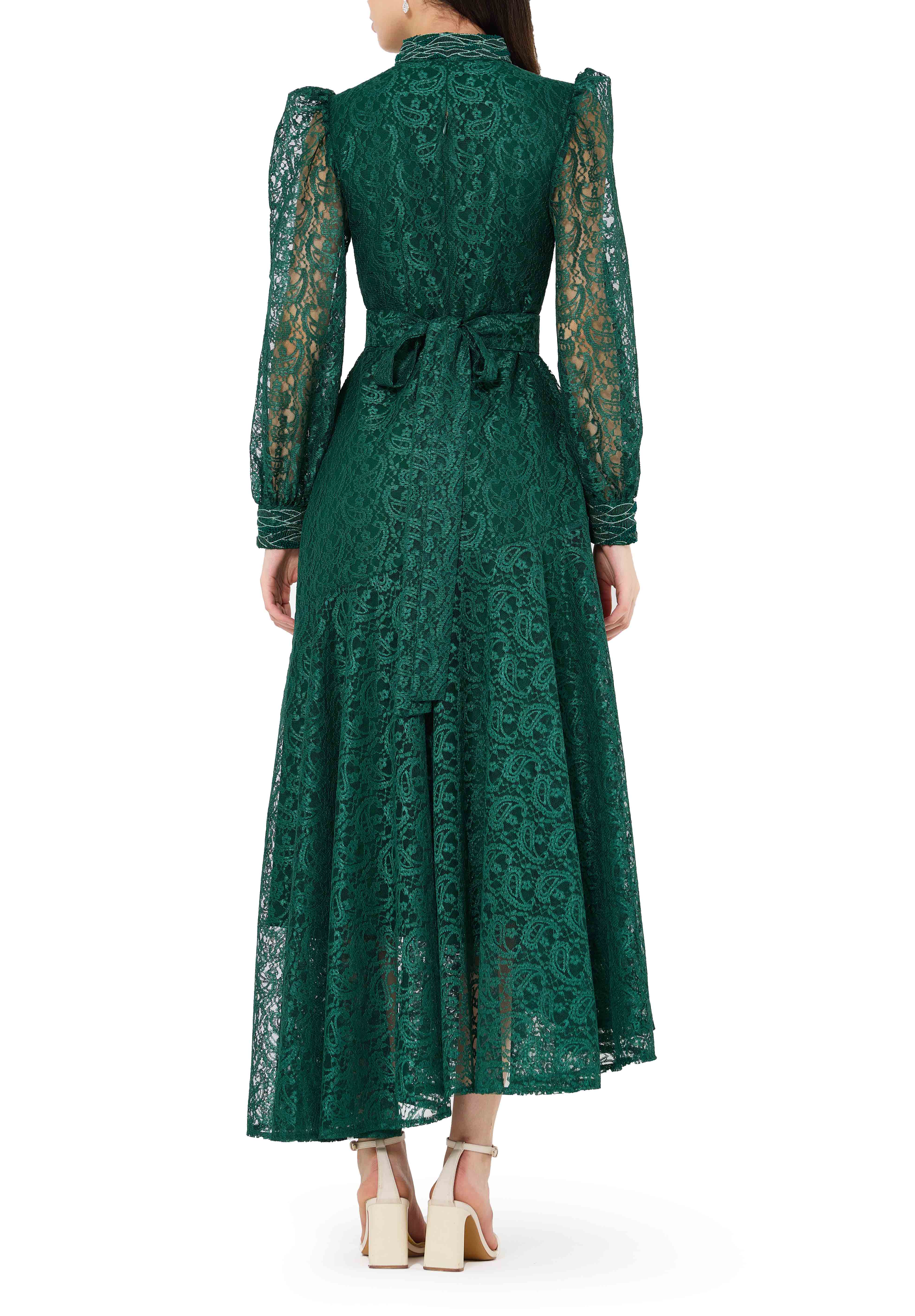 Layered Lace Midi Dress