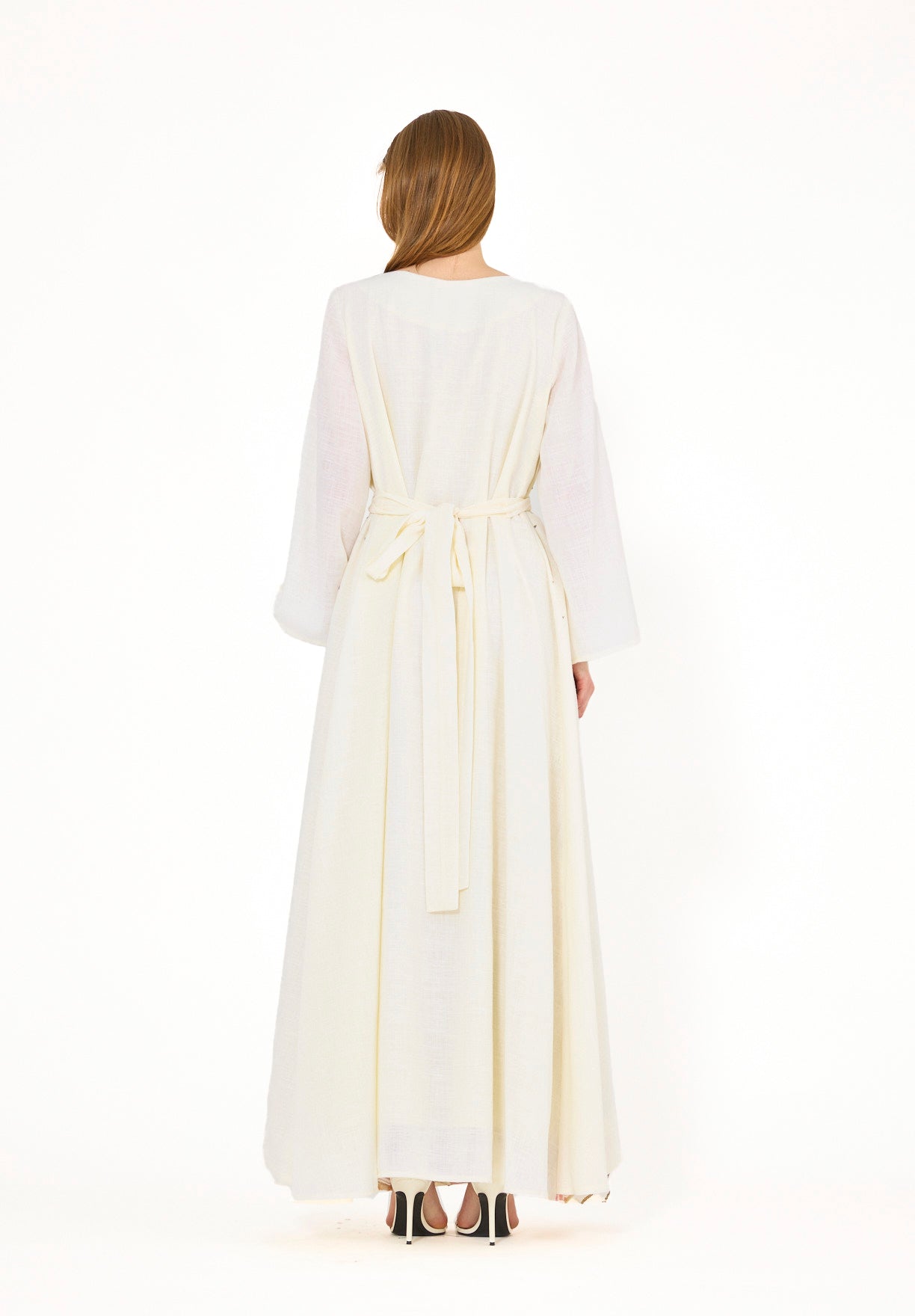 Abstract Embroidered Overlay Jalabiya
