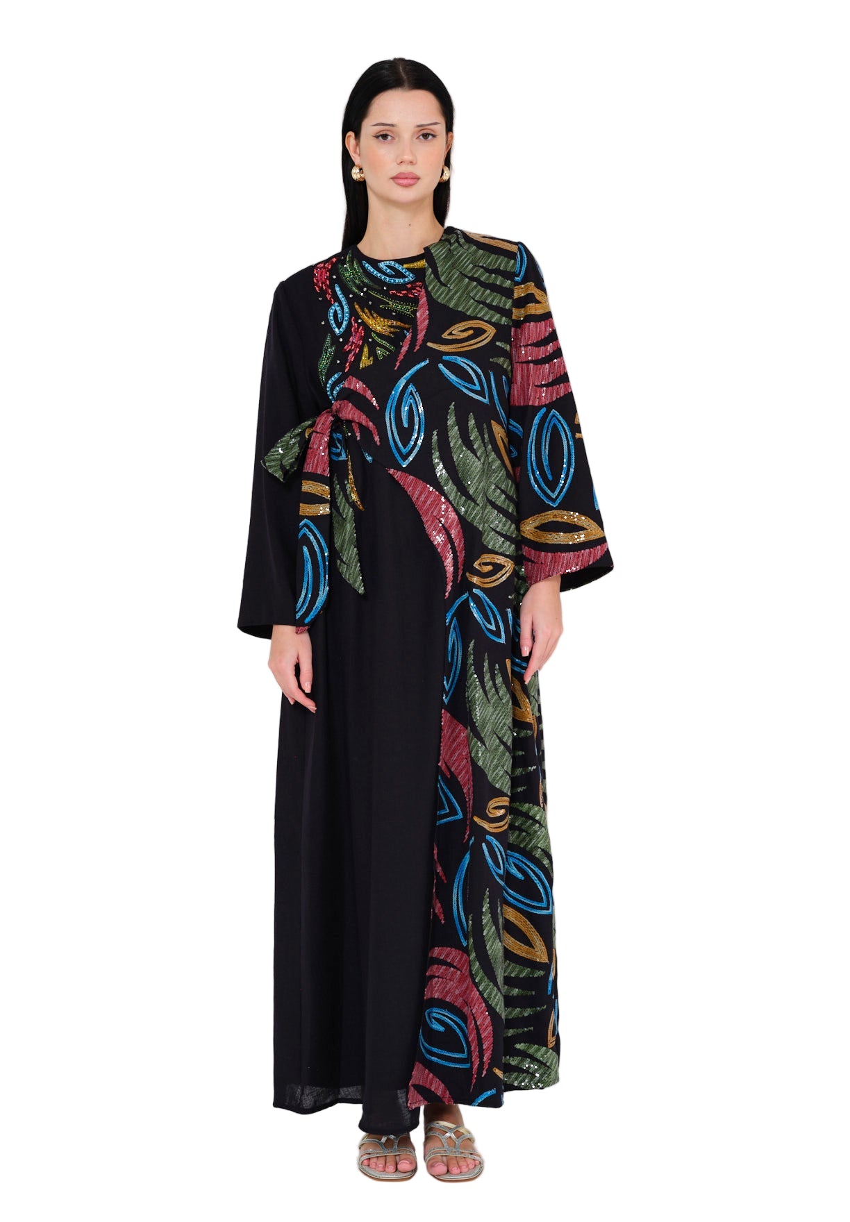 Modern Elegance Embroidered Jalabiya