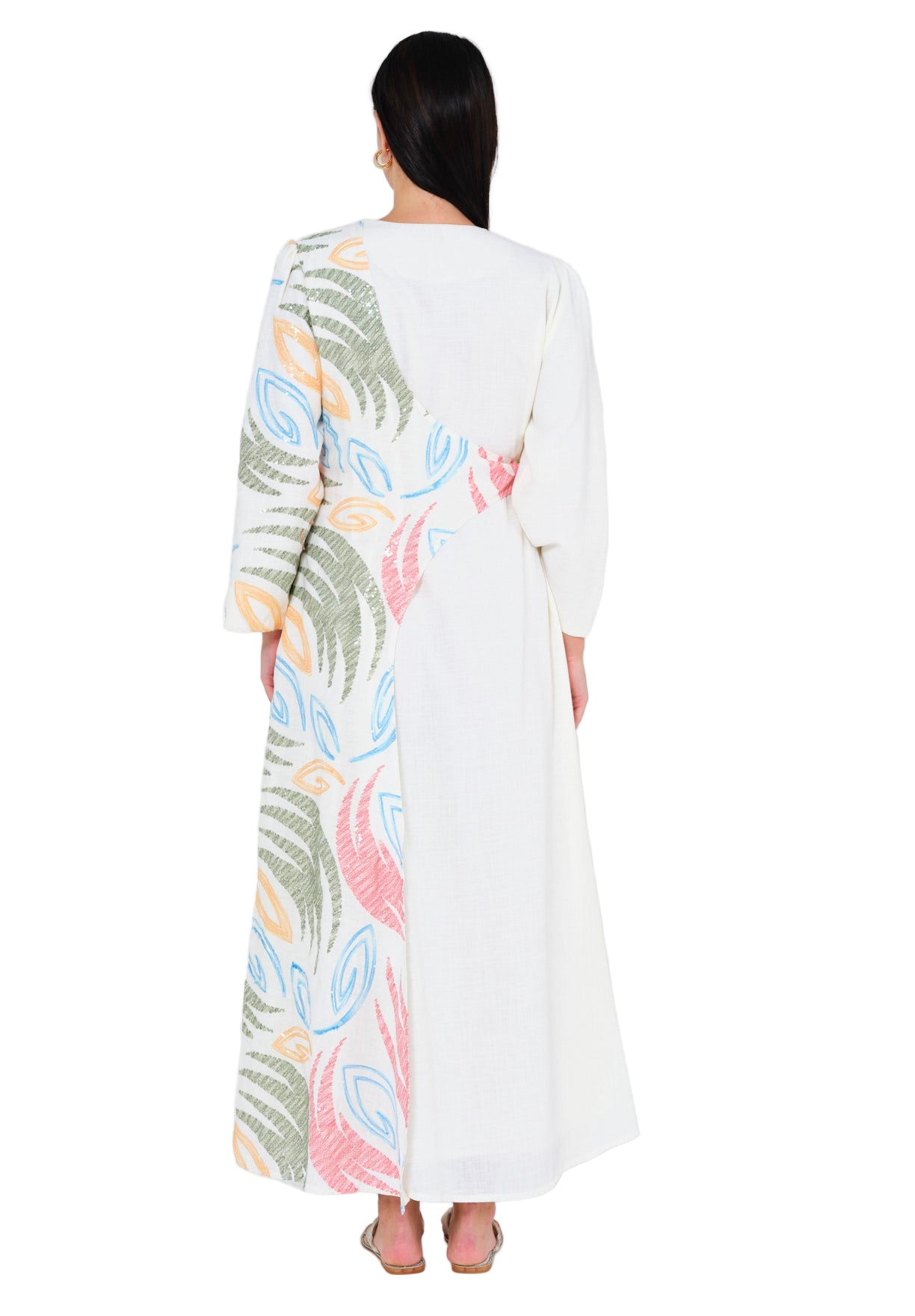 Modern Elegance Embroidered Jalabiya