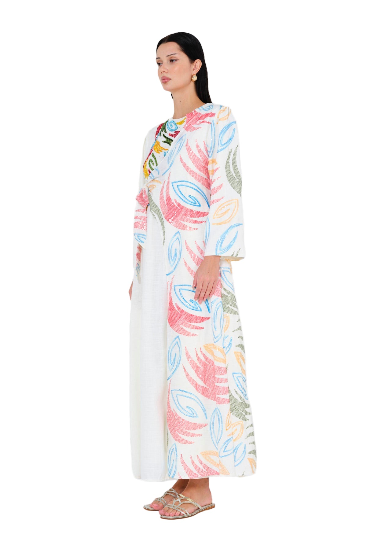 Modern Elegance Embroidered Jalabiya