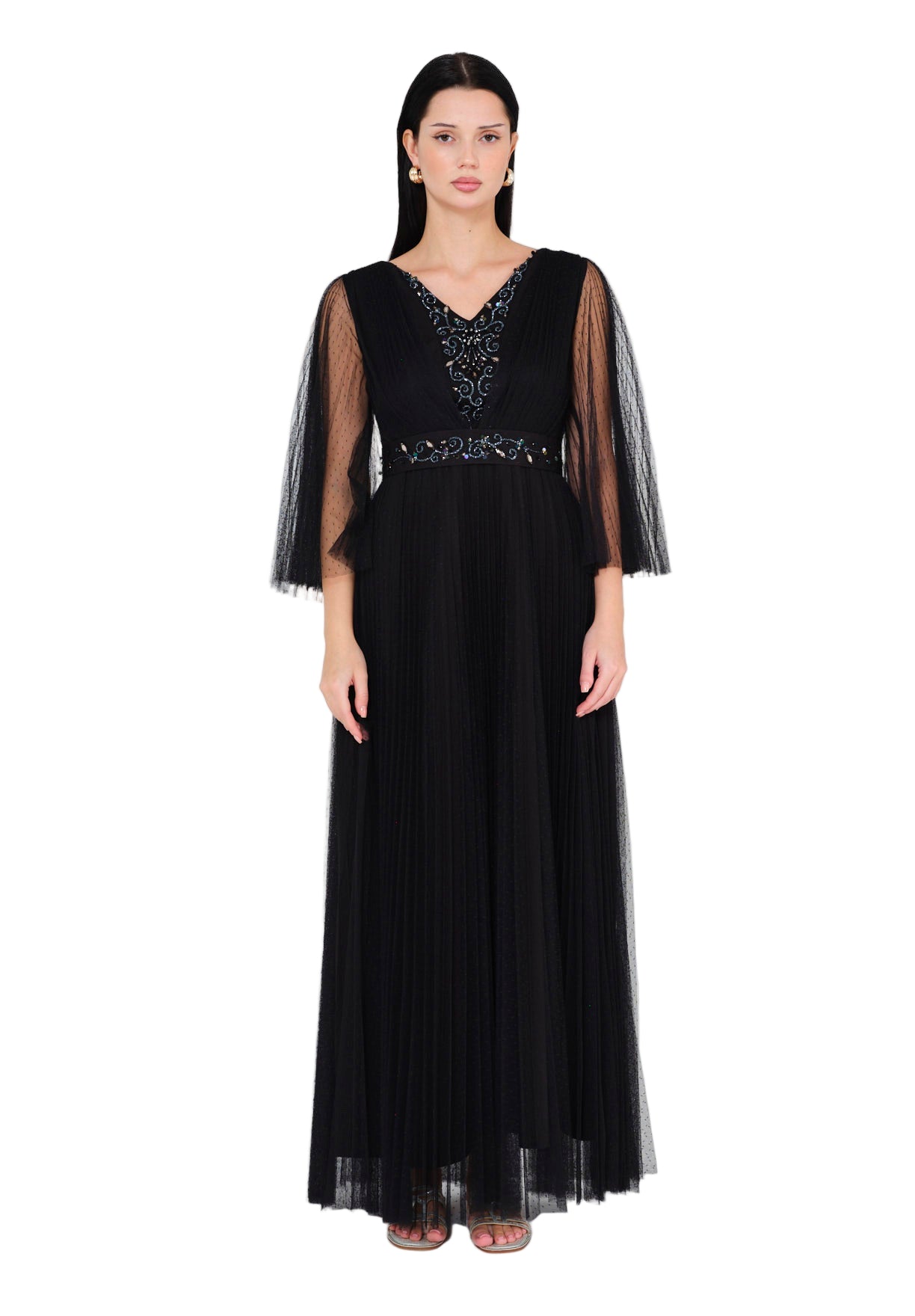 Regal Glamour Maxi Dress