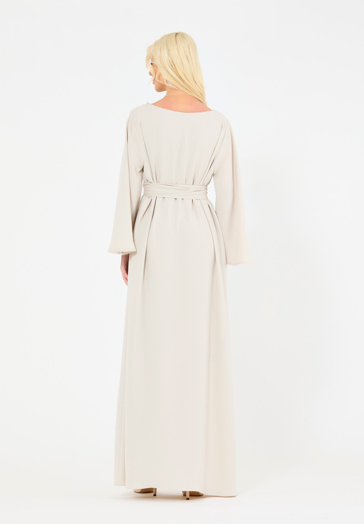 Glimmering Stone & Beads Embellished Gown