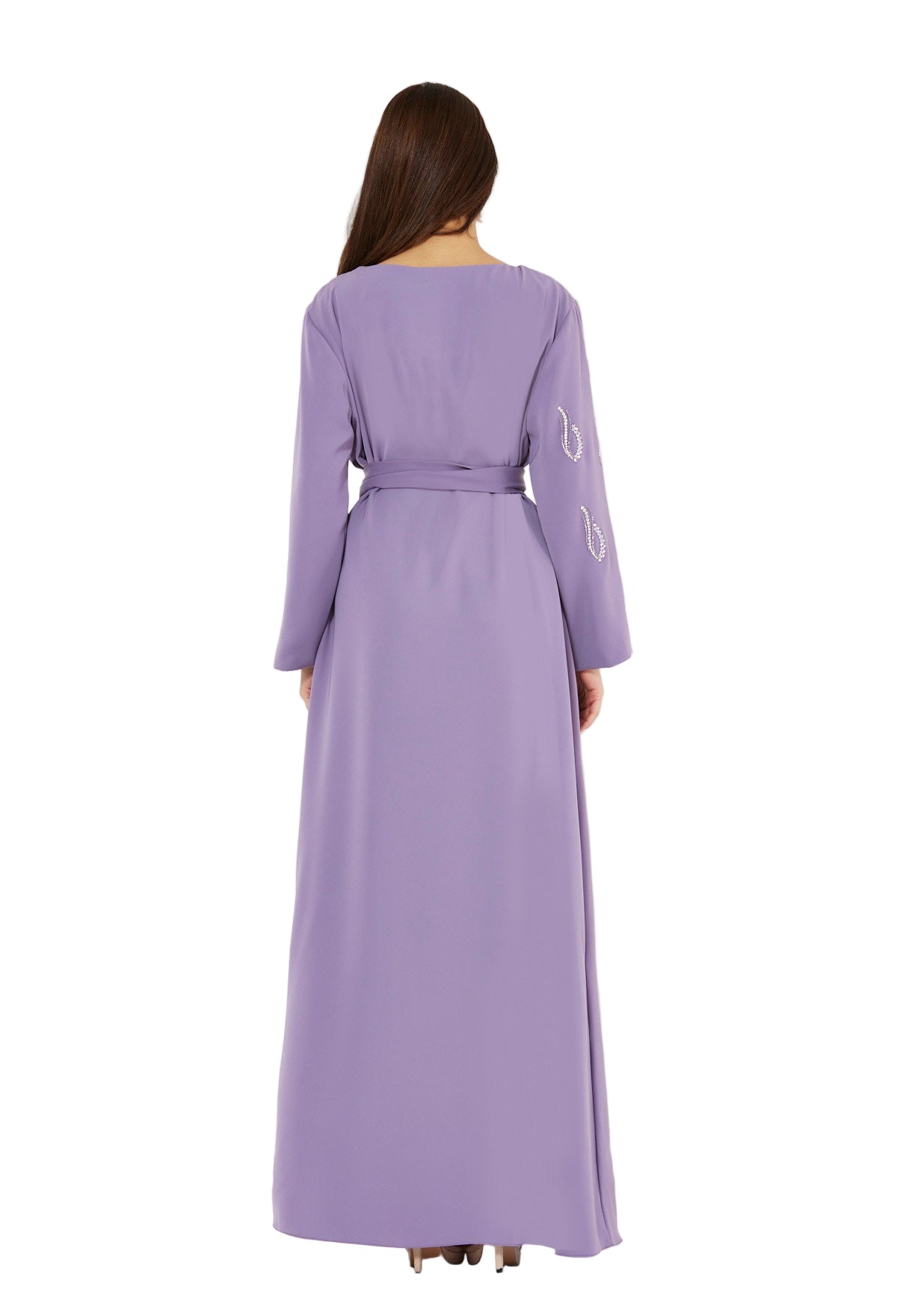 Beaded Droplet Embellished Flowy Dress