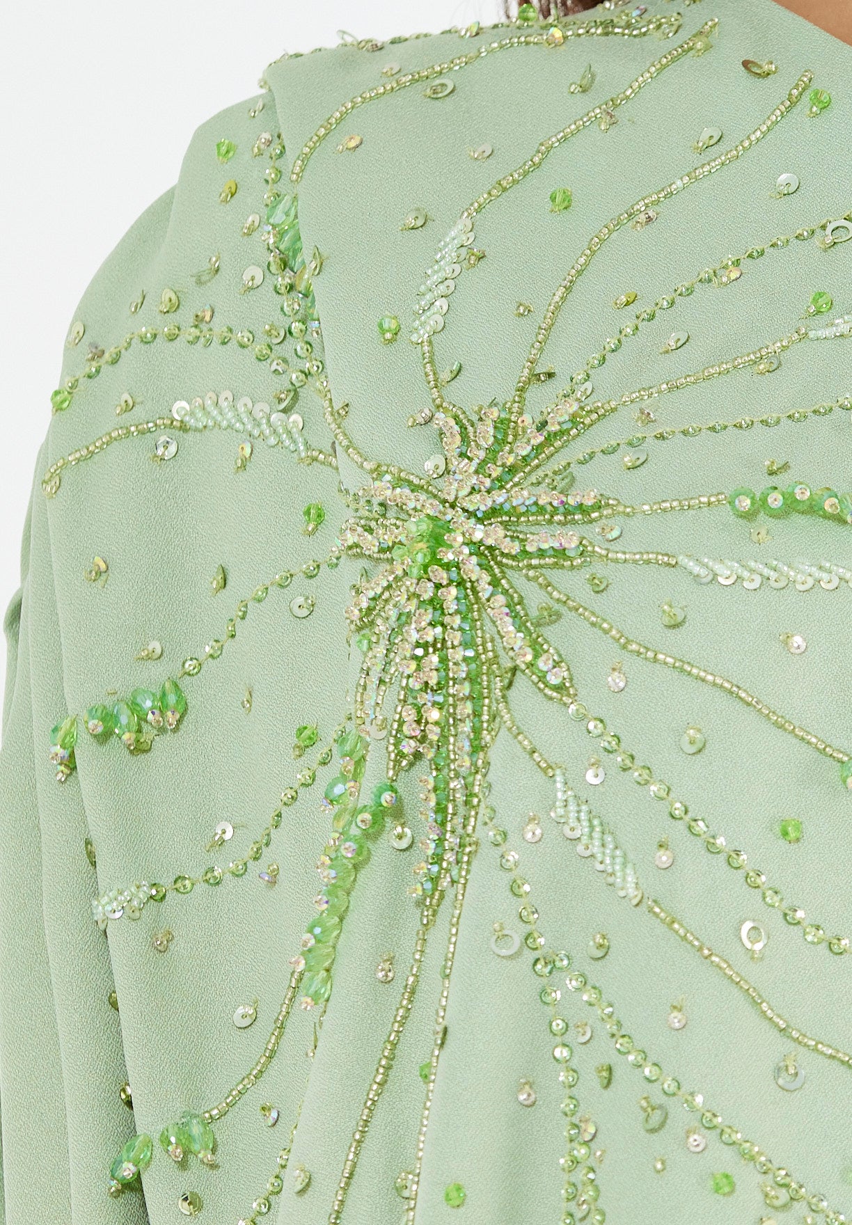 Floral Crystal Embellished Dress