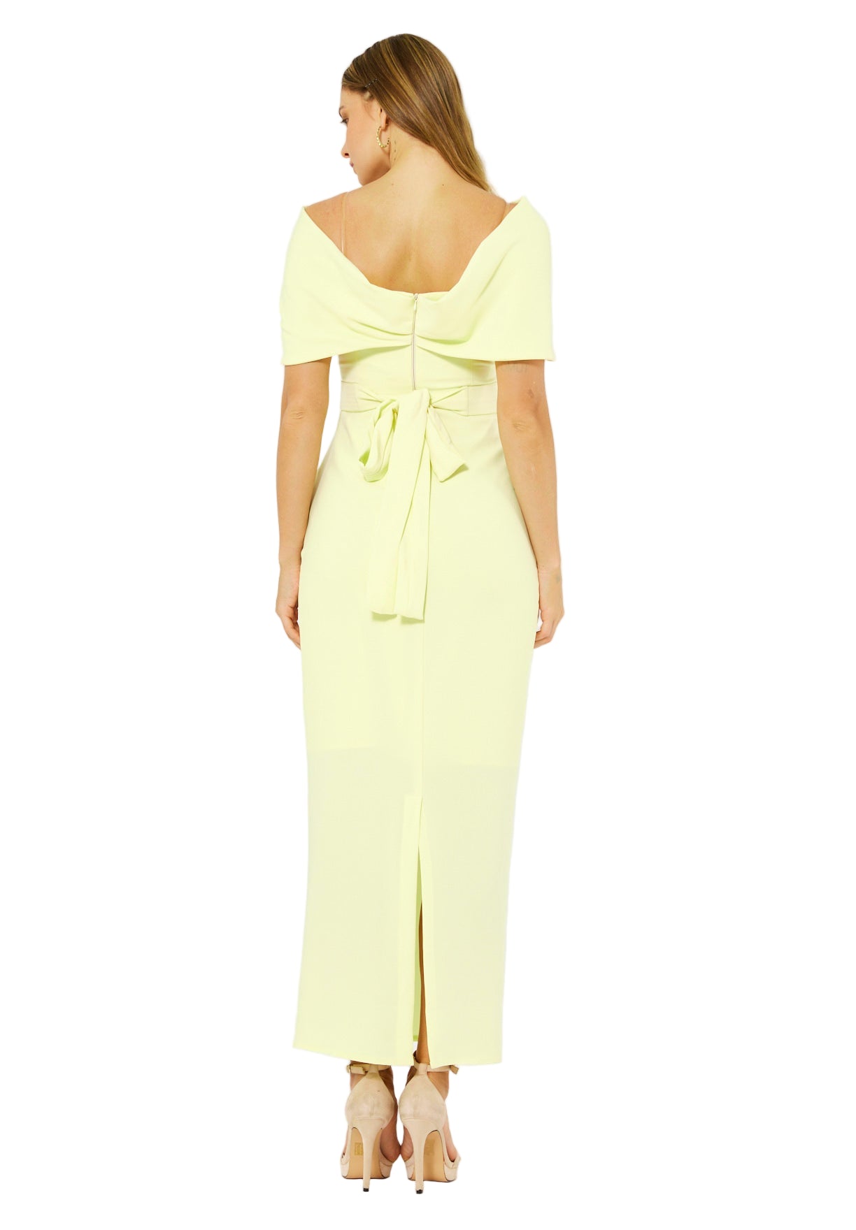 Off-The-Shoulder Draped Embellished Crepe Gown