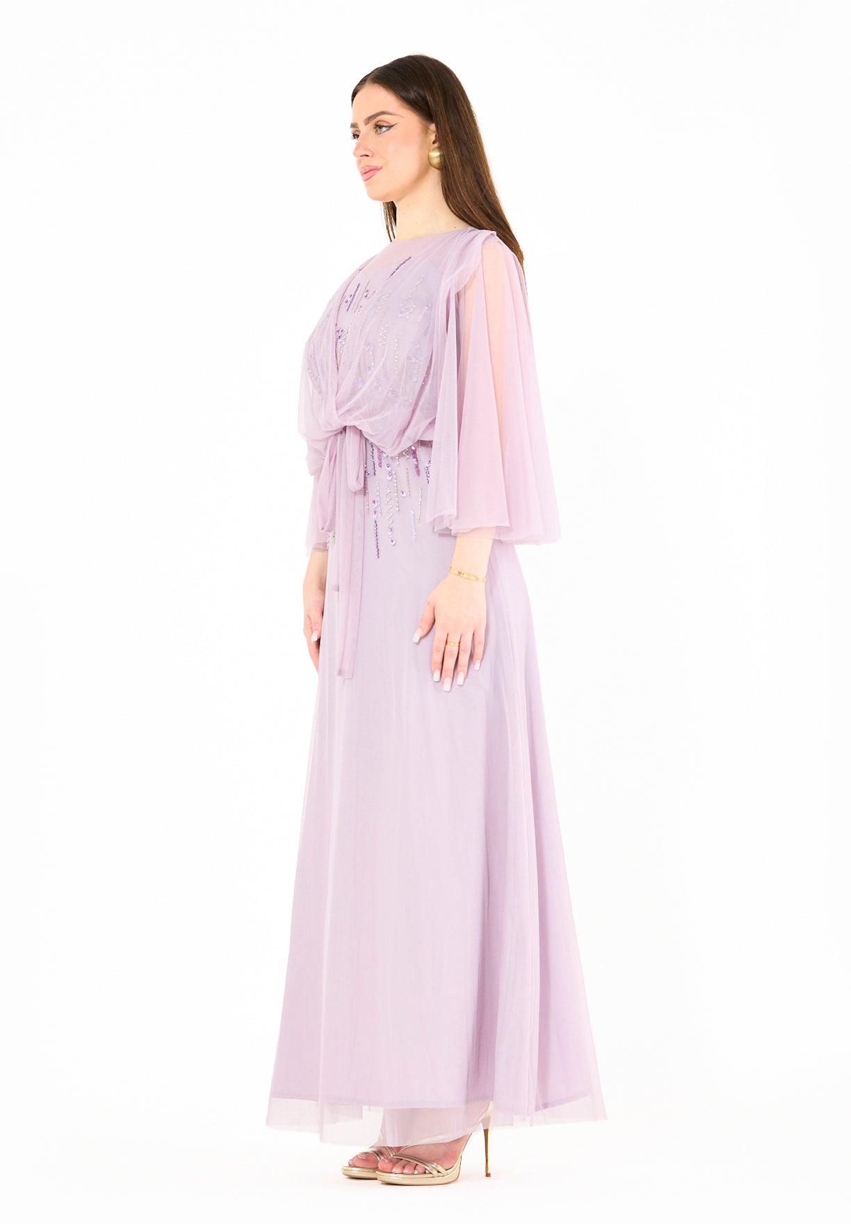 Starlit Grace Tulle Maxi Dress