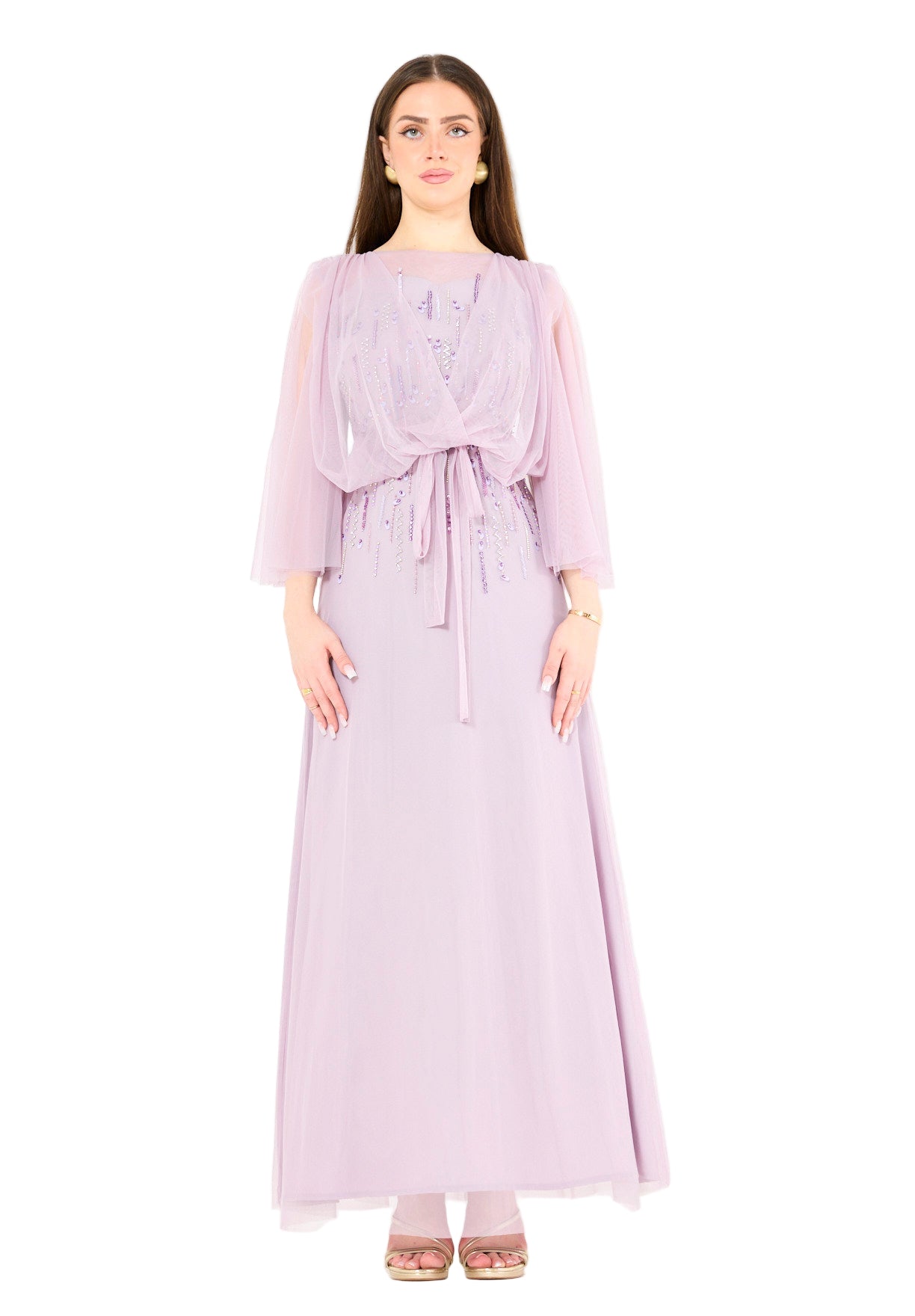 Starlit Grace Tulle Maxi Dress