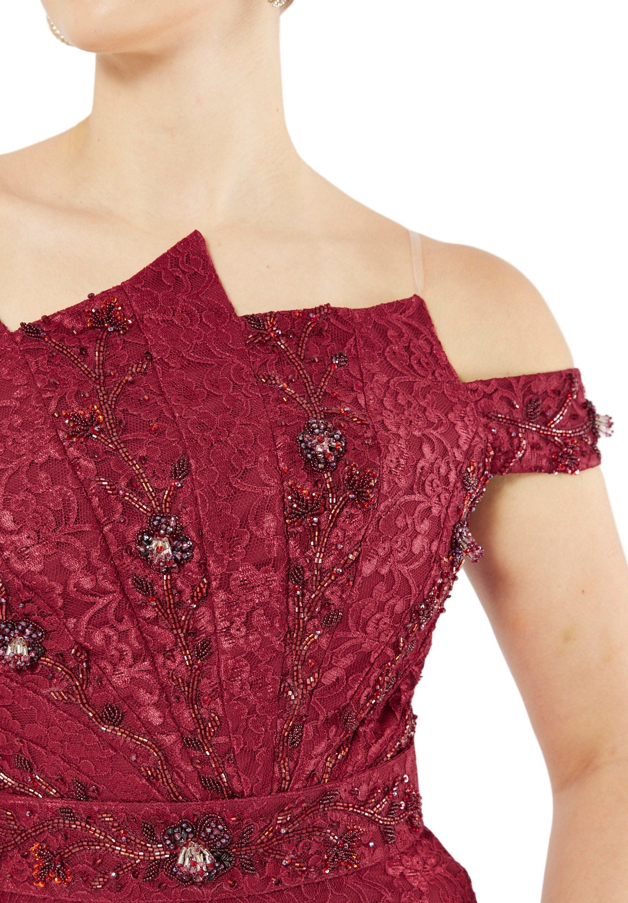 Floral Lace Column Dress