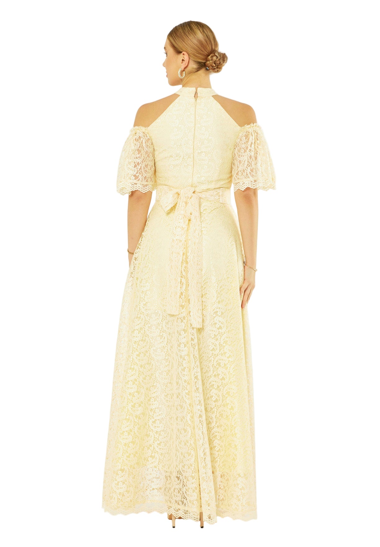 Petal Lace Embroidered Radiant Dress