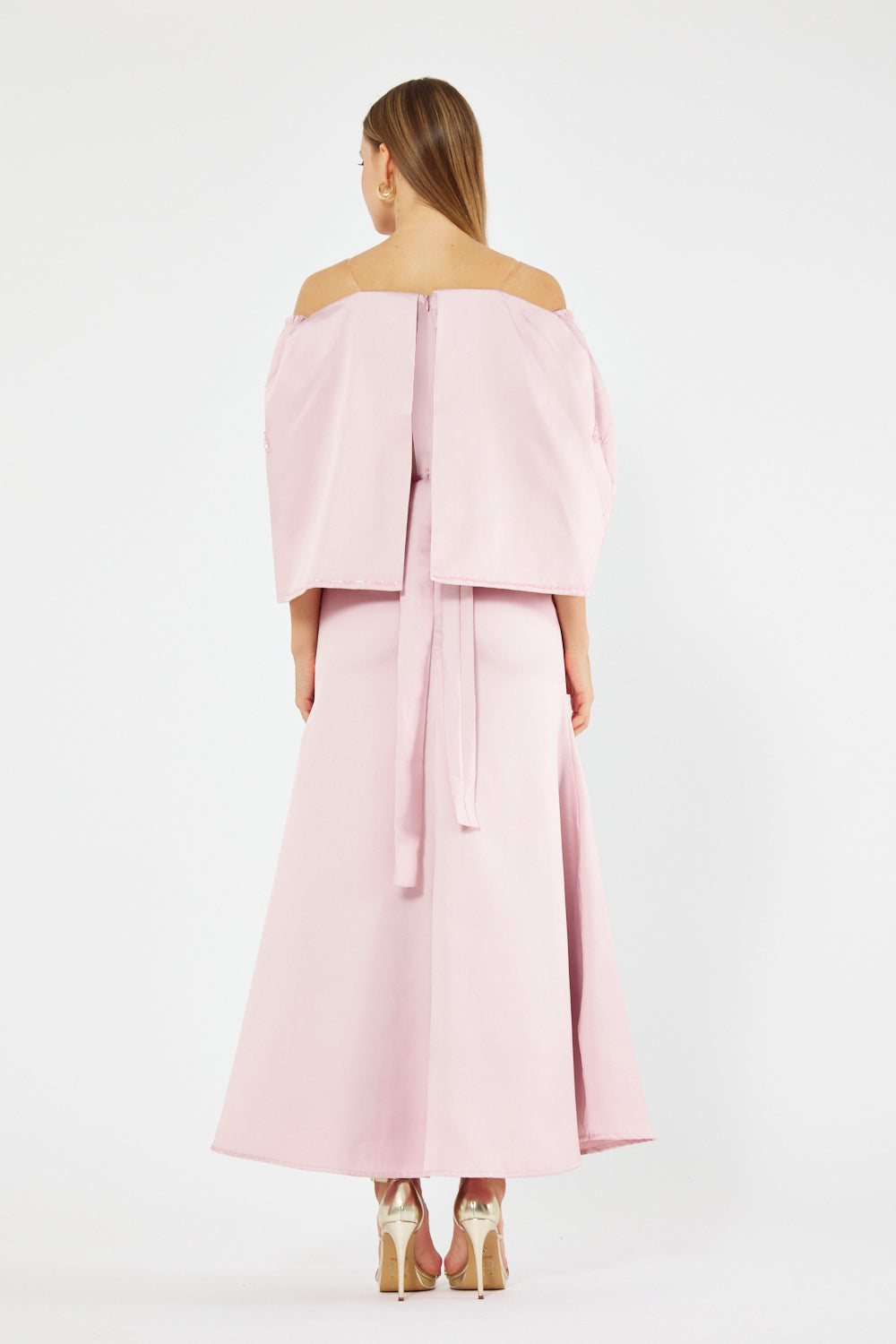 Aurora Embellished Off-Shoulder Dress