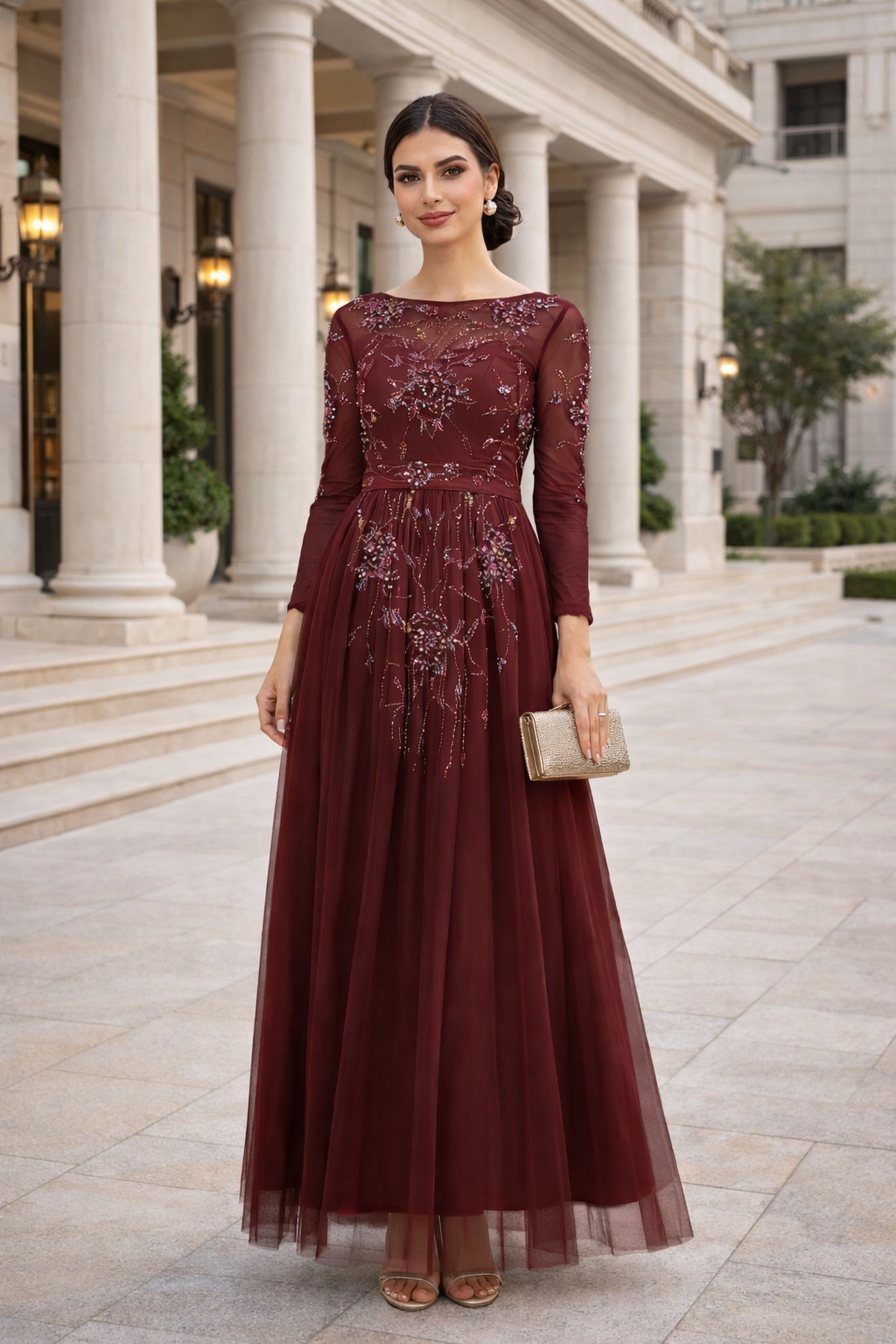 Rosaline Garden Motif Gown