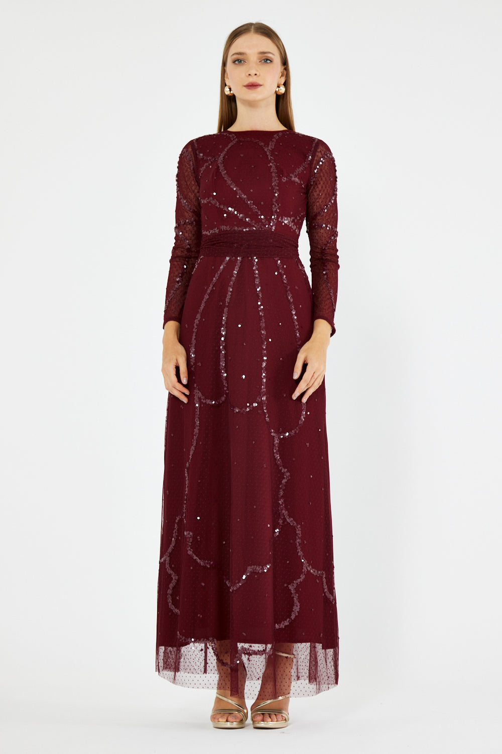 Elowen Embellished Mesh Dress