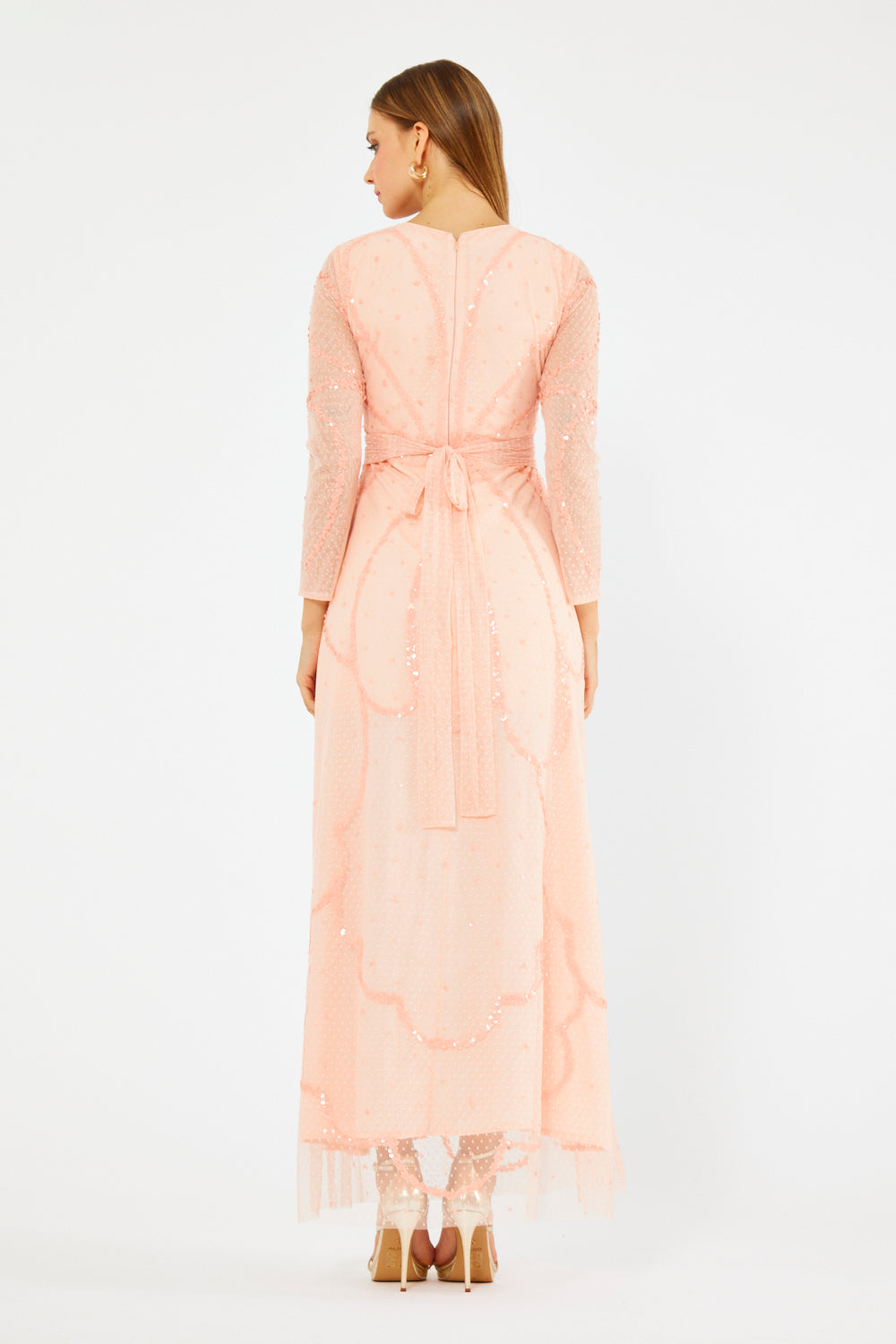 Elowen Embellished Mesh Dress