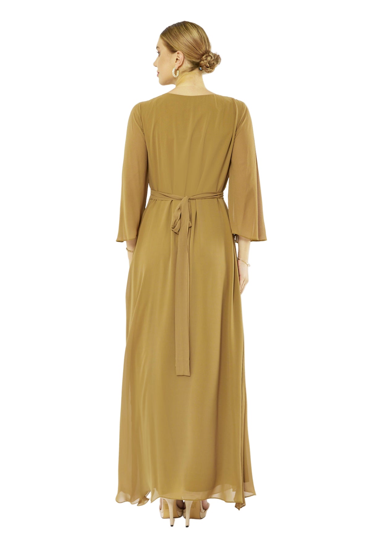 Floral Embellished Radiance Flare Gown