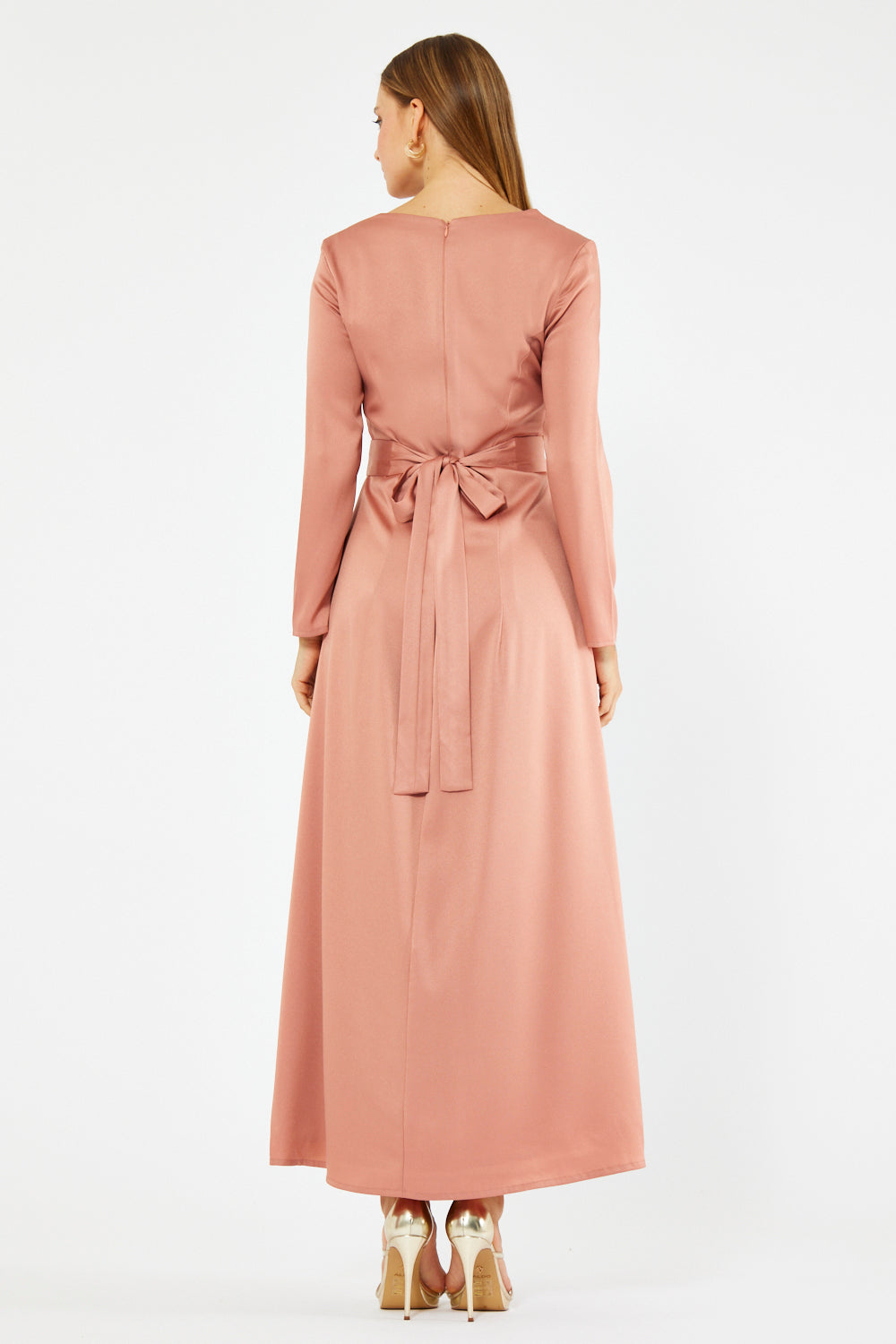 Lucienne Embellished Satin Gown