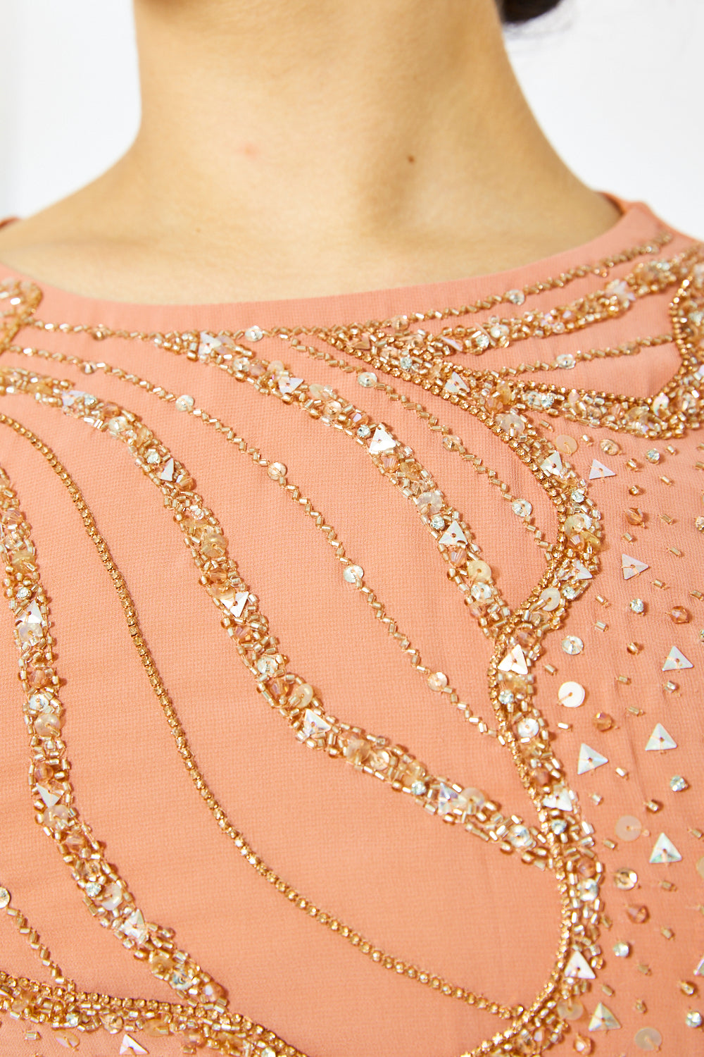 Radiant Floral Embellished Gown